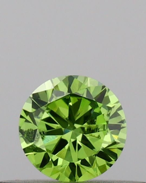 Round 0.27ct Fancy Vivid Green SI2