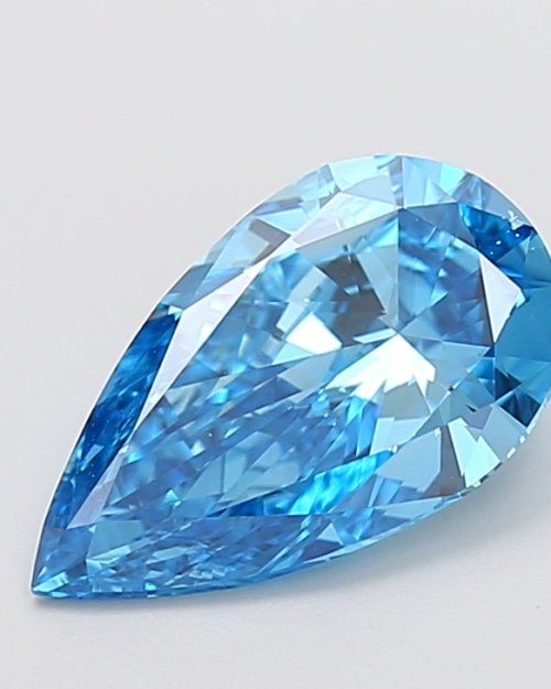 Pear 3.00ct Fancy Vivid Blue VVS2