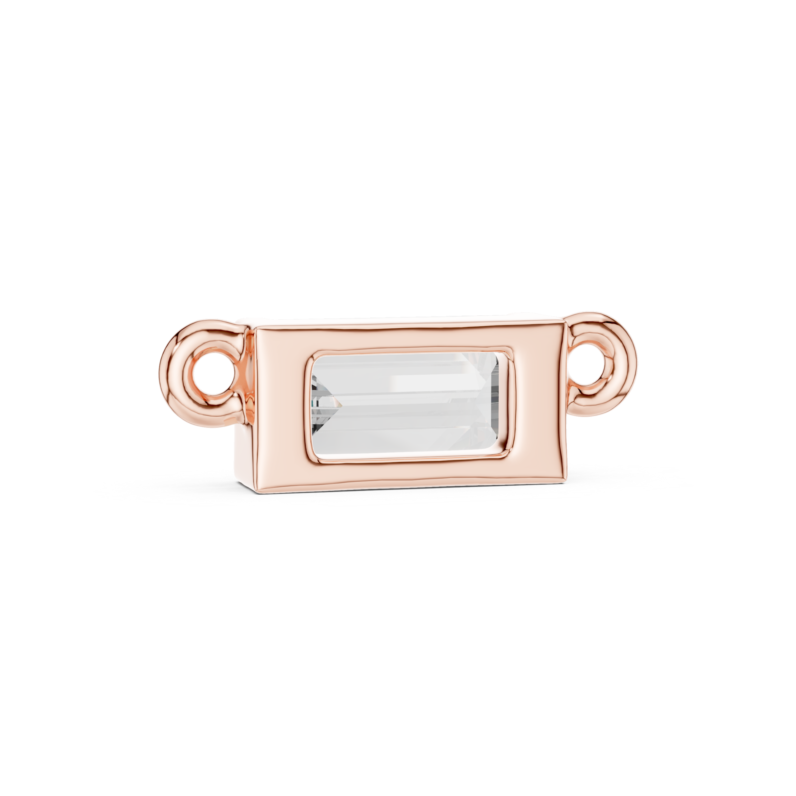 Emerald Cut Diamond Pendant Design - Image 4