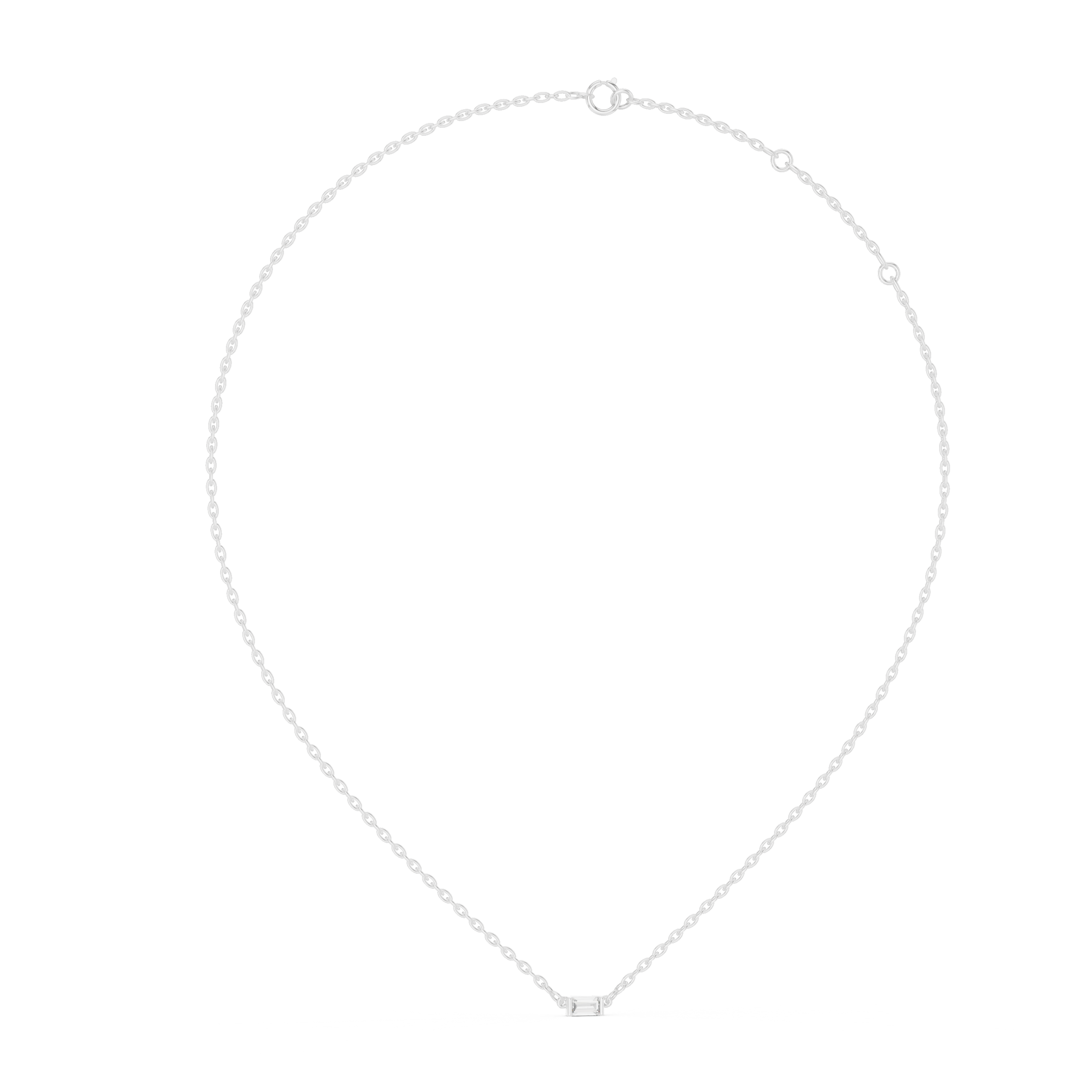 Emerald Cut Diamond Pendant Design - Image 5