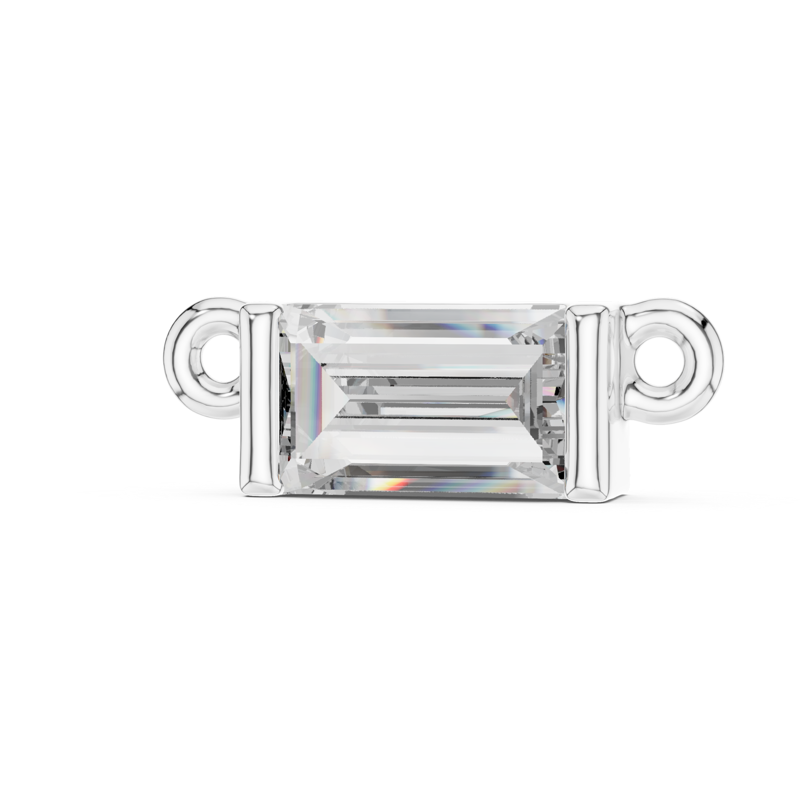 Emerald Cut Diamond Pendant Design - Image 6