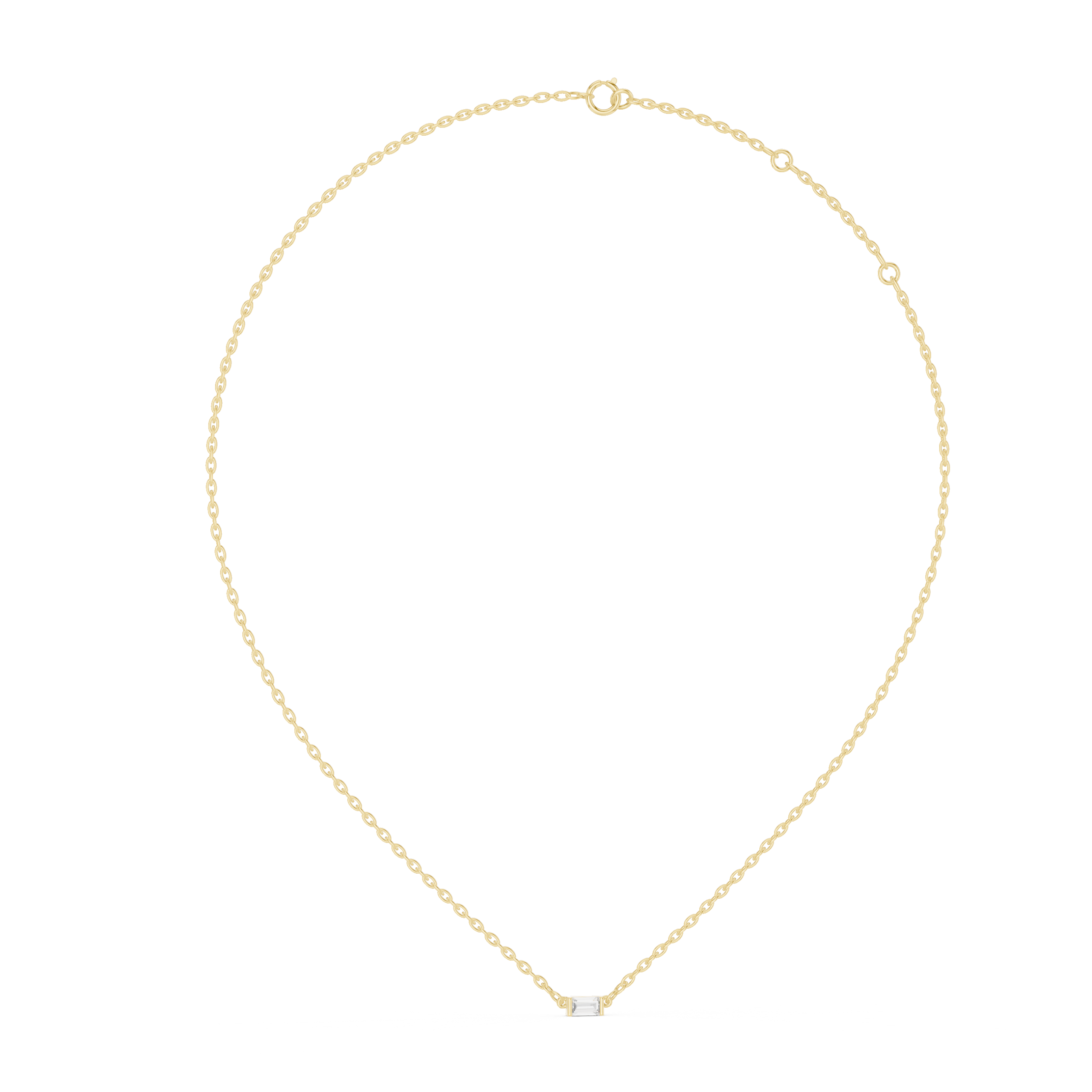 Emerald Cut Diamond Pendant Design - Image 9