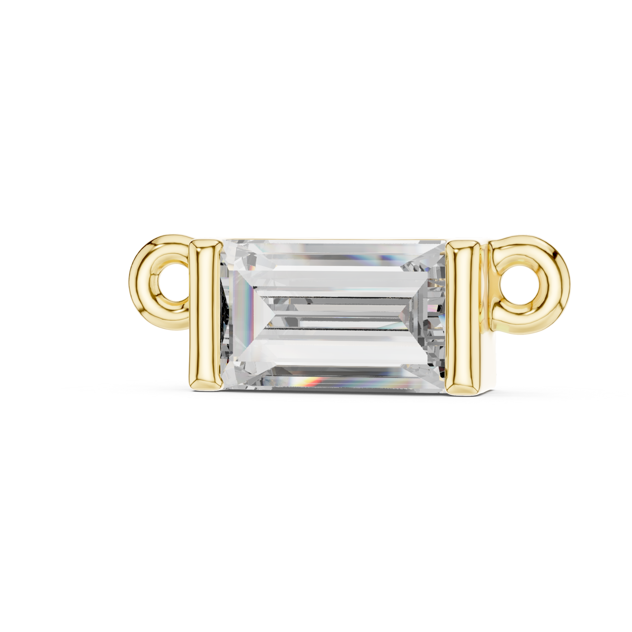 Emerald Cut Diamond Pendant Design - Image 10