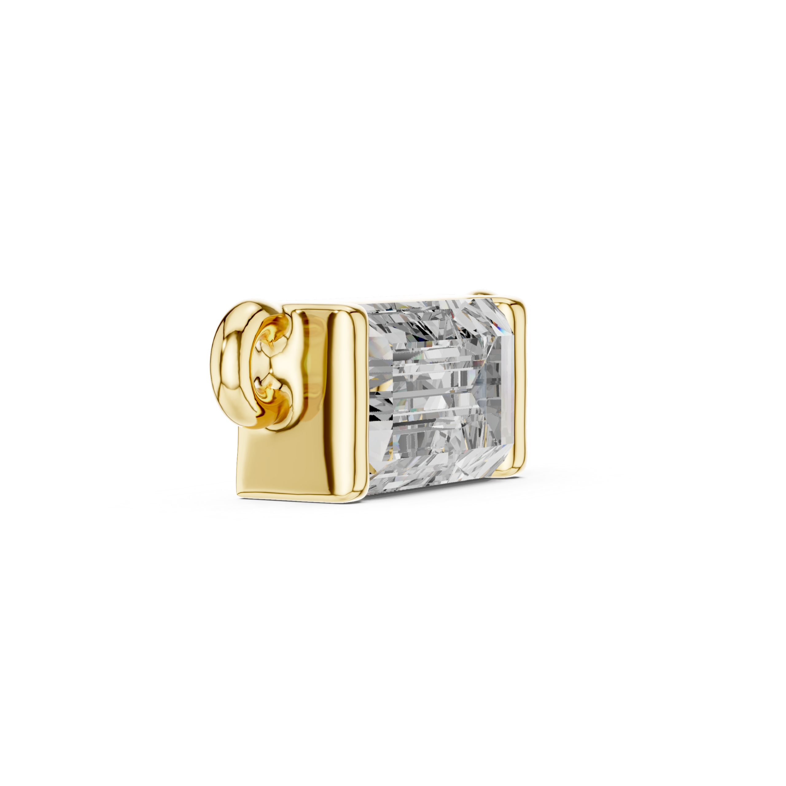 Emerald Cut Diamond Pendant Design - Image 11