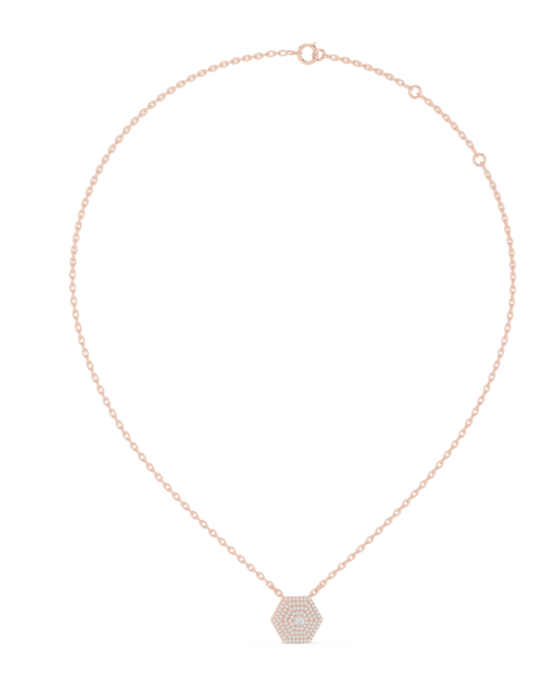 Hexagon Diamond Pendant Design