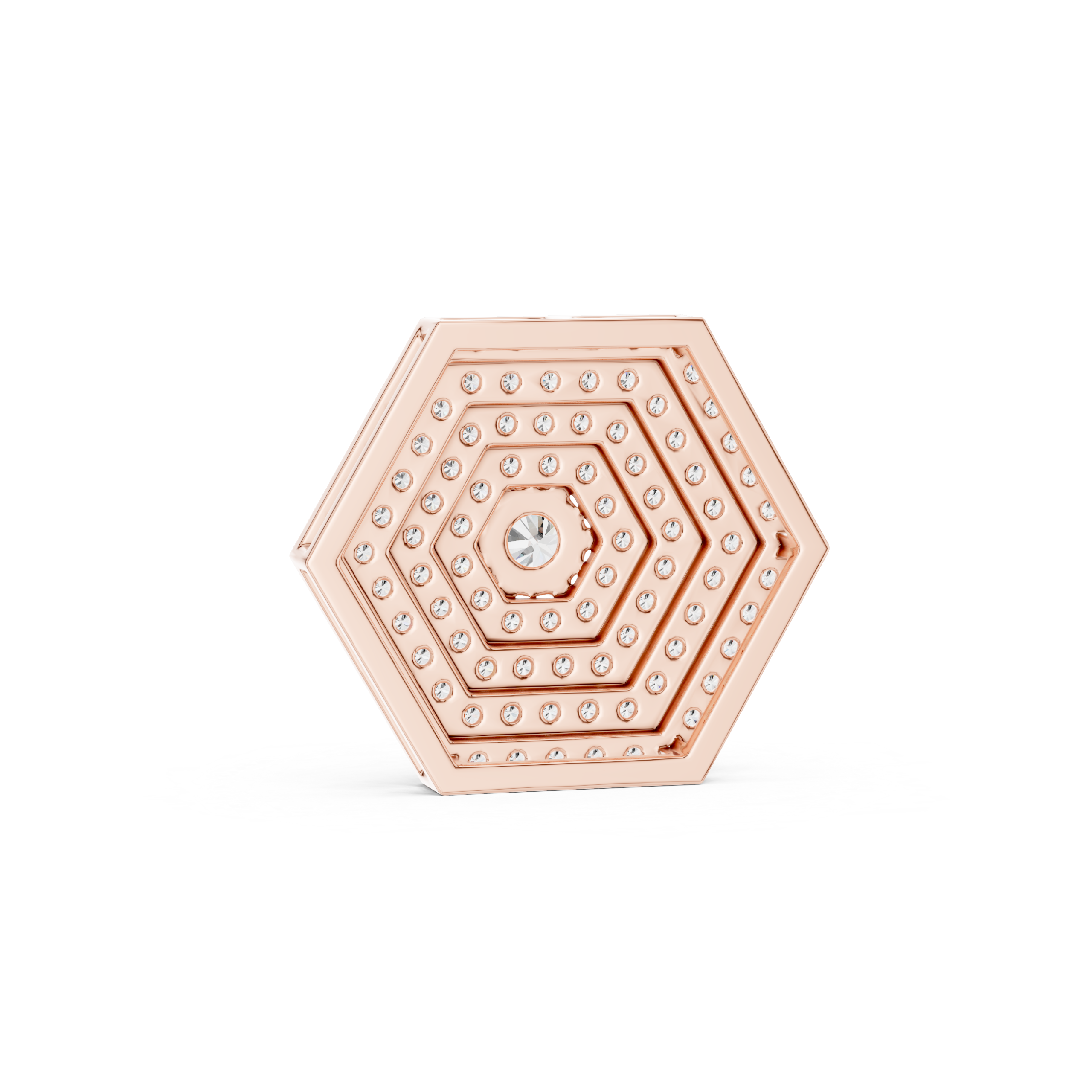 Hexagon Diamond Pendant Design - Image 4