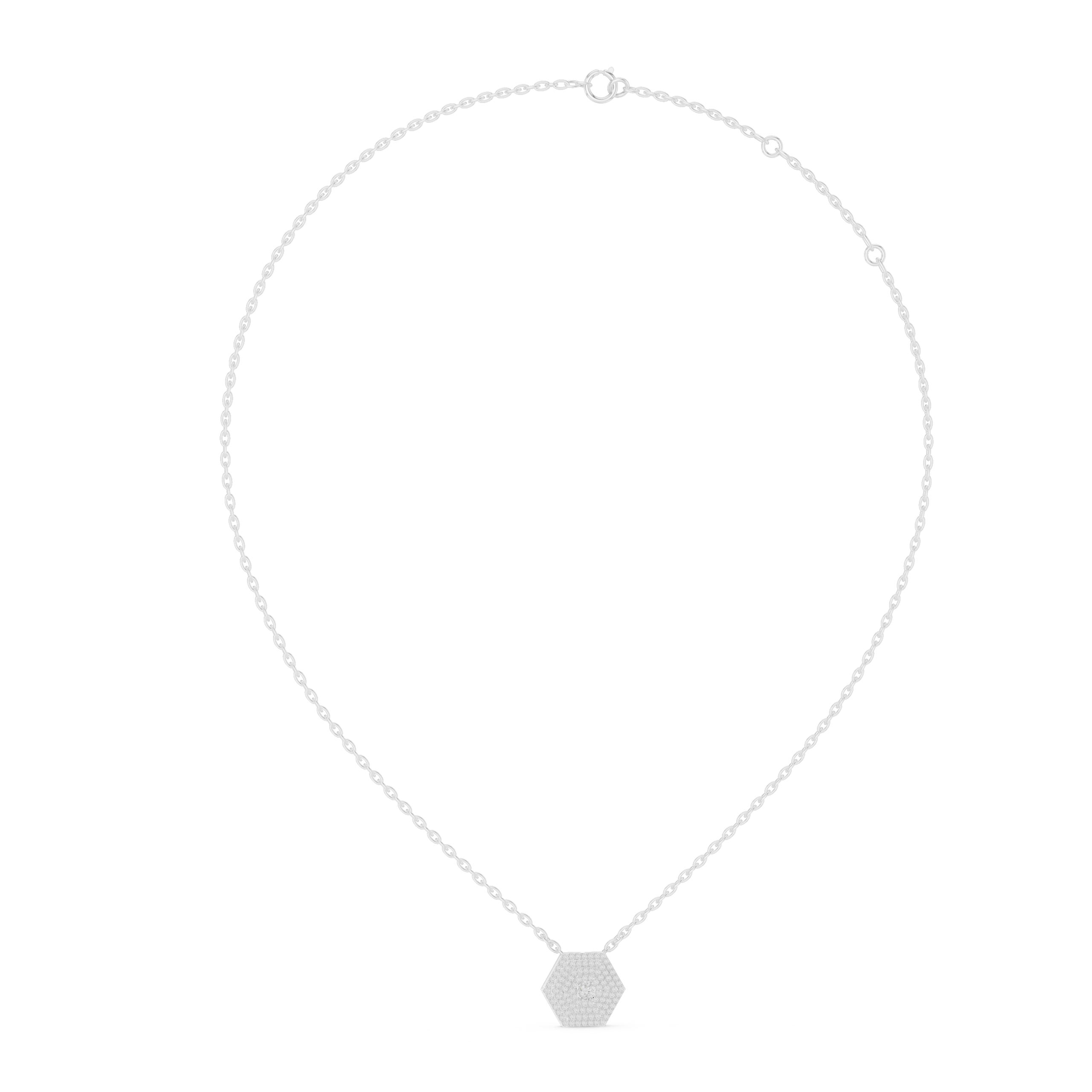 Hexagon Diamond Pendant Design - Image 5