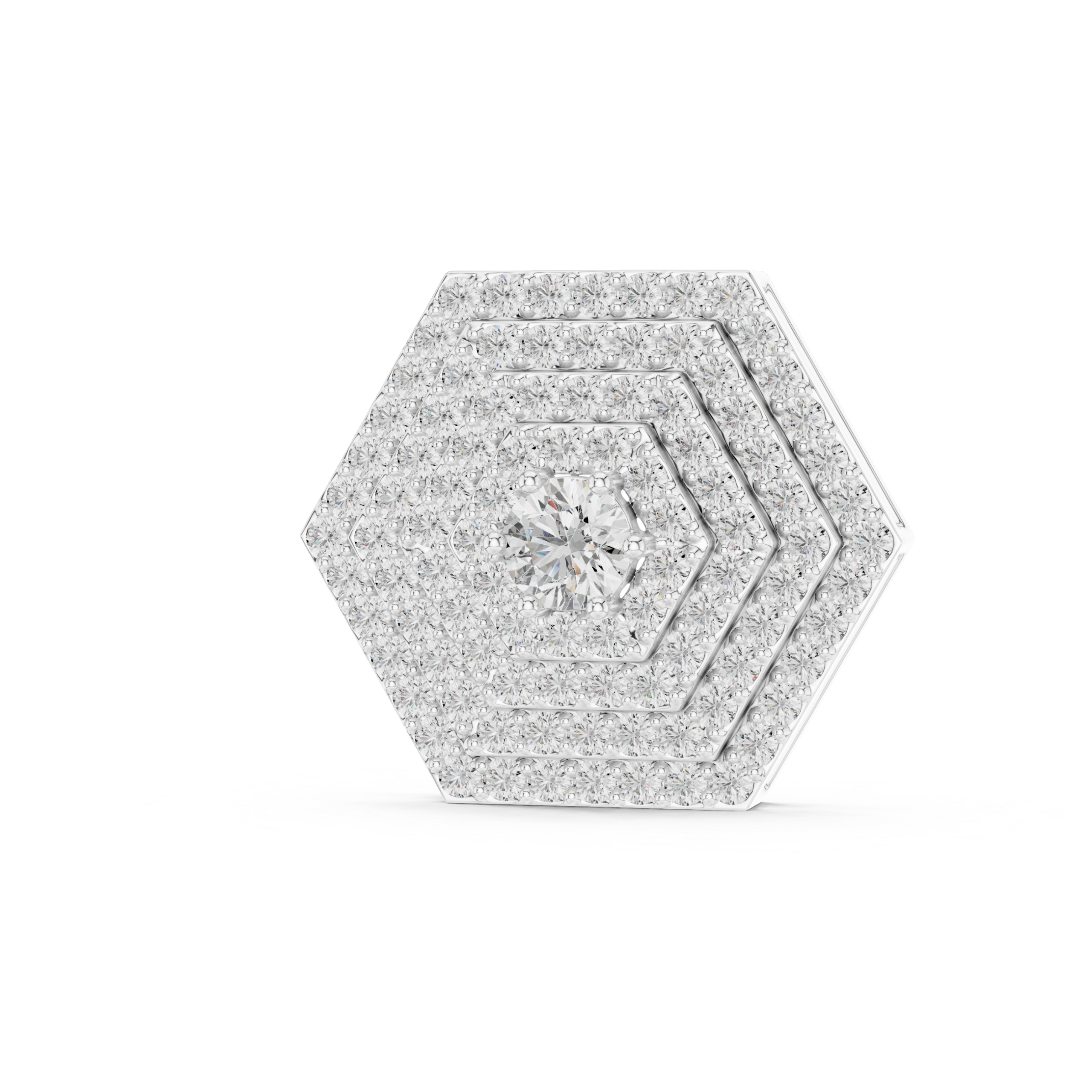 Hexagon Diamond Pendant Design - Image 6