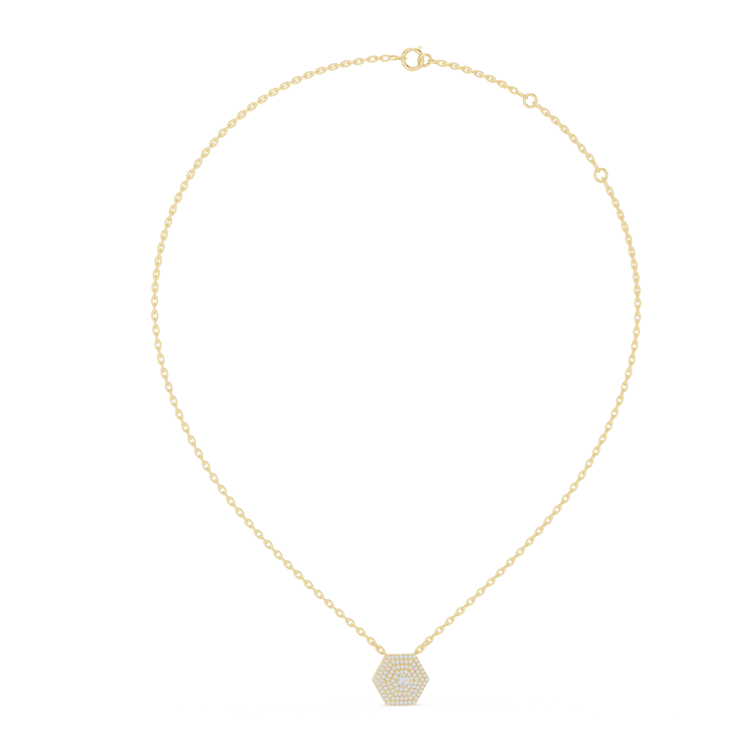 Hexagon Diamond Pendant Design - Image 9