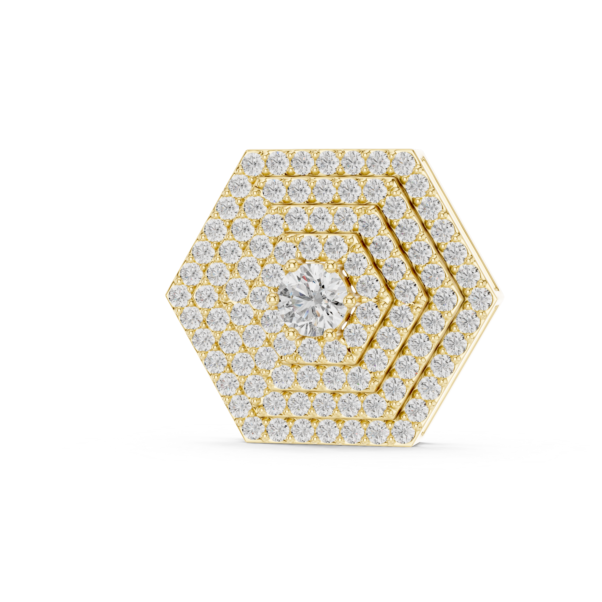 Hexagon Diamond Pendant Design - Image 10