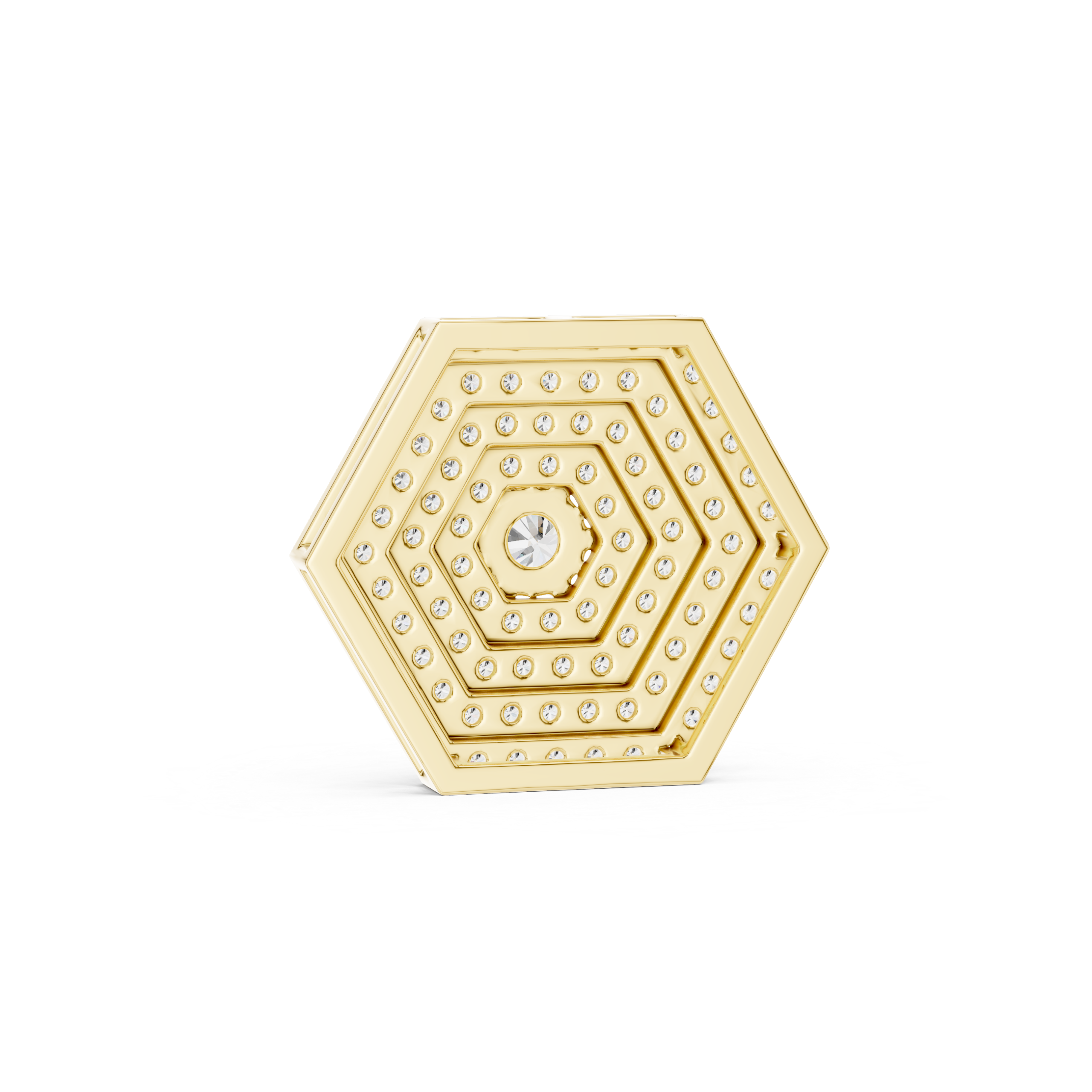 Hexagon Diamond Pendant Design - Image 12