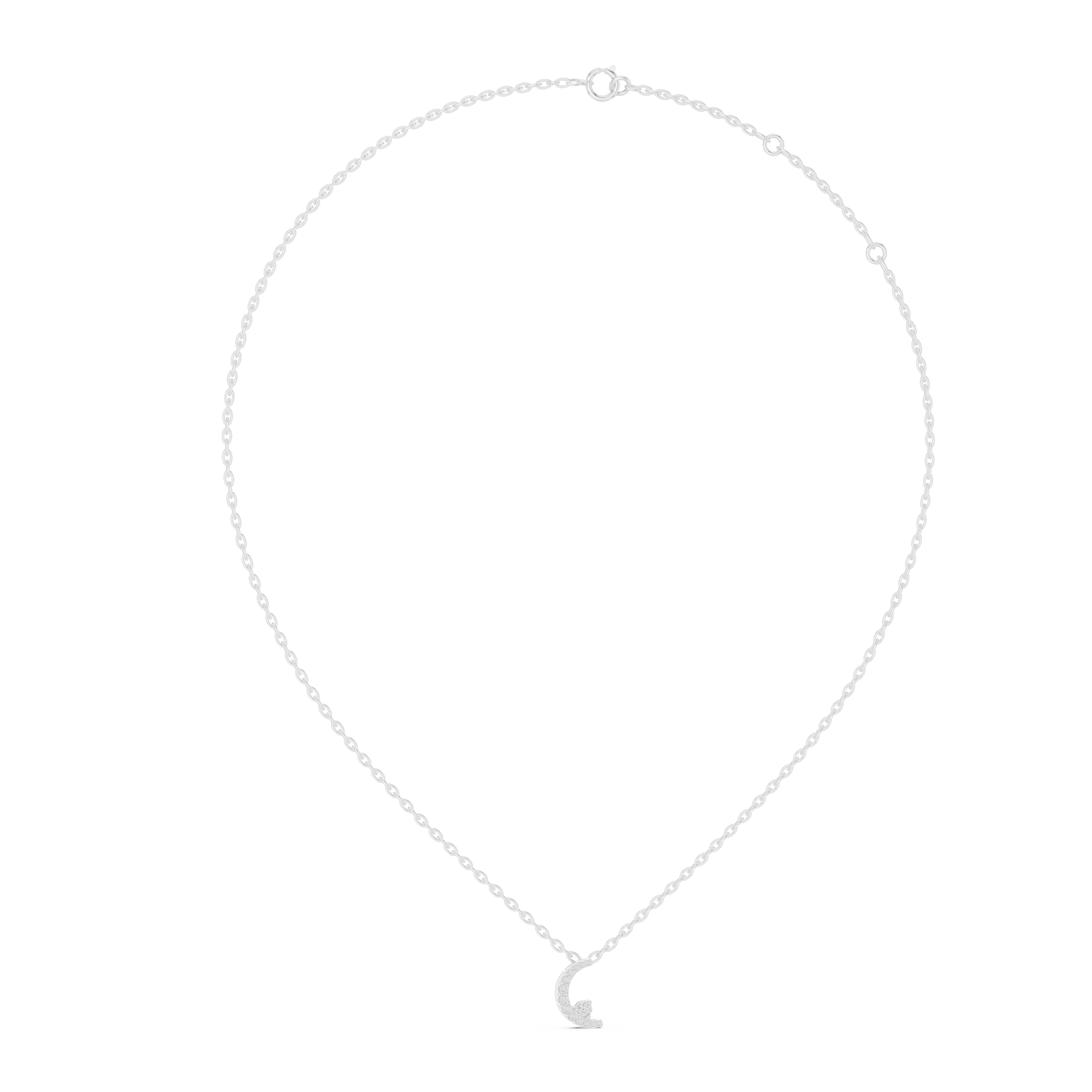 Luna Glow Diamond Crescent Pendant - Image 5