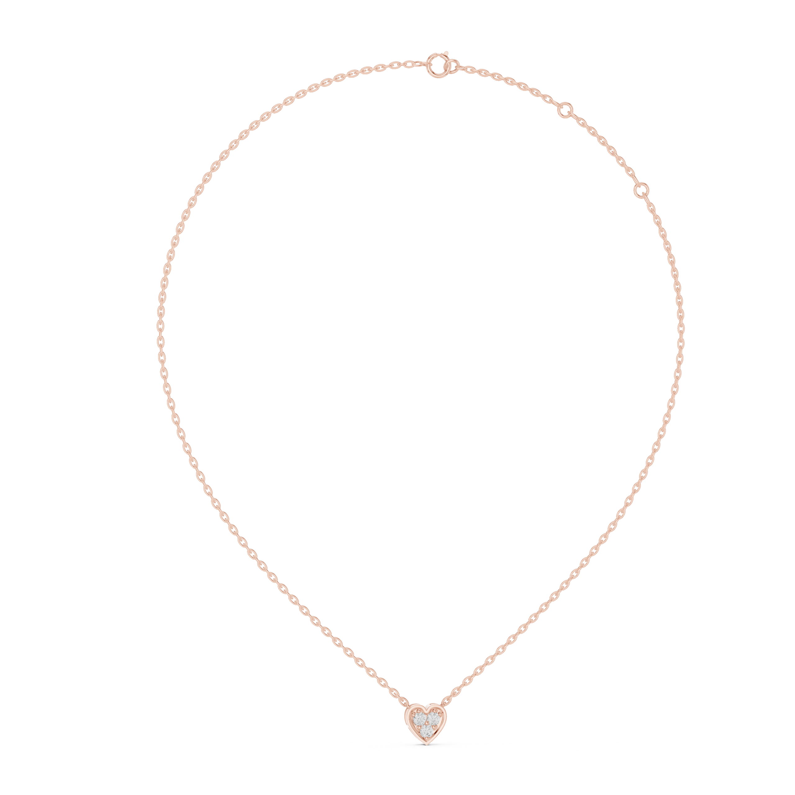 Trinity Heart Diamond Pendant - Image 5