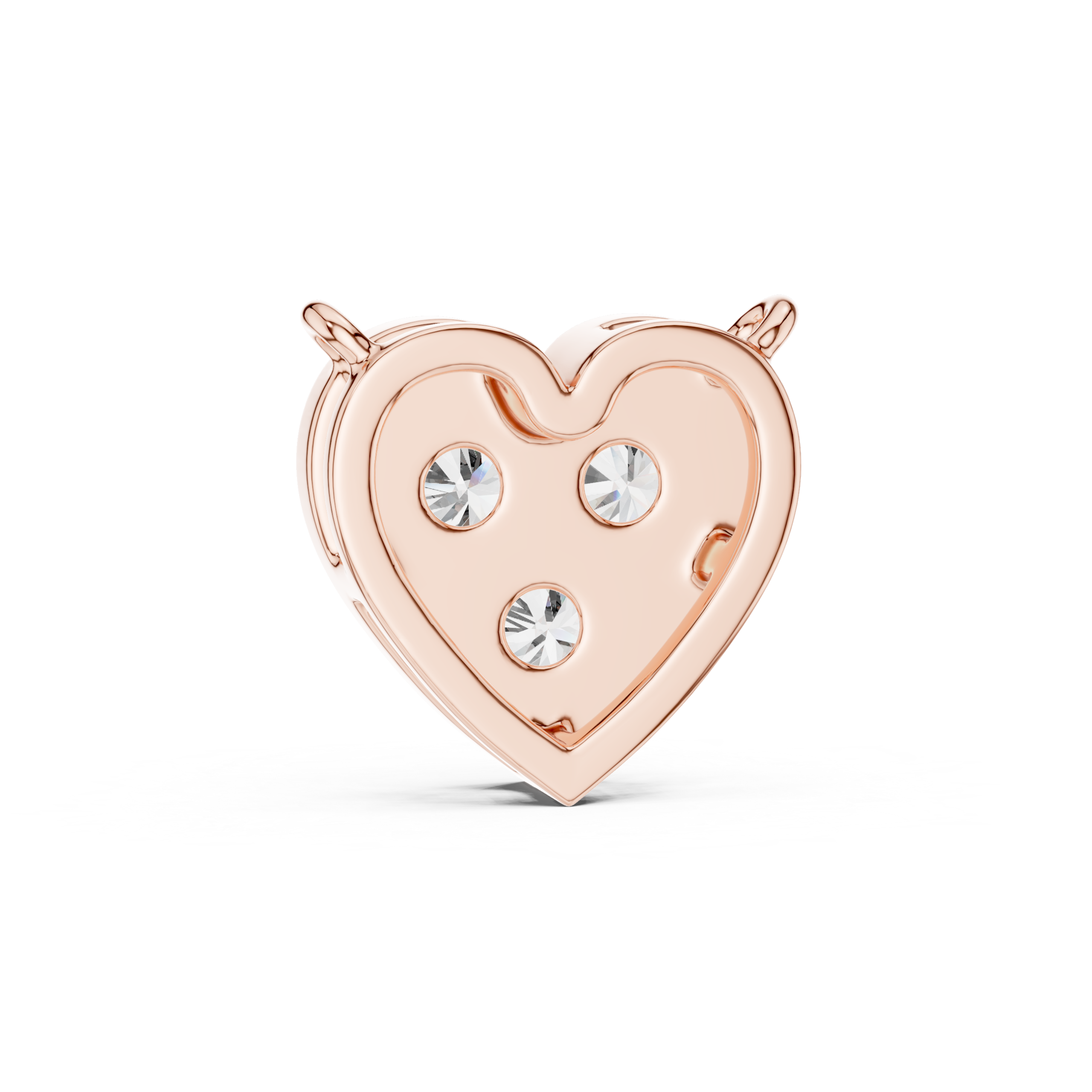 Trinity Heart Diamond Pendant - Image 8