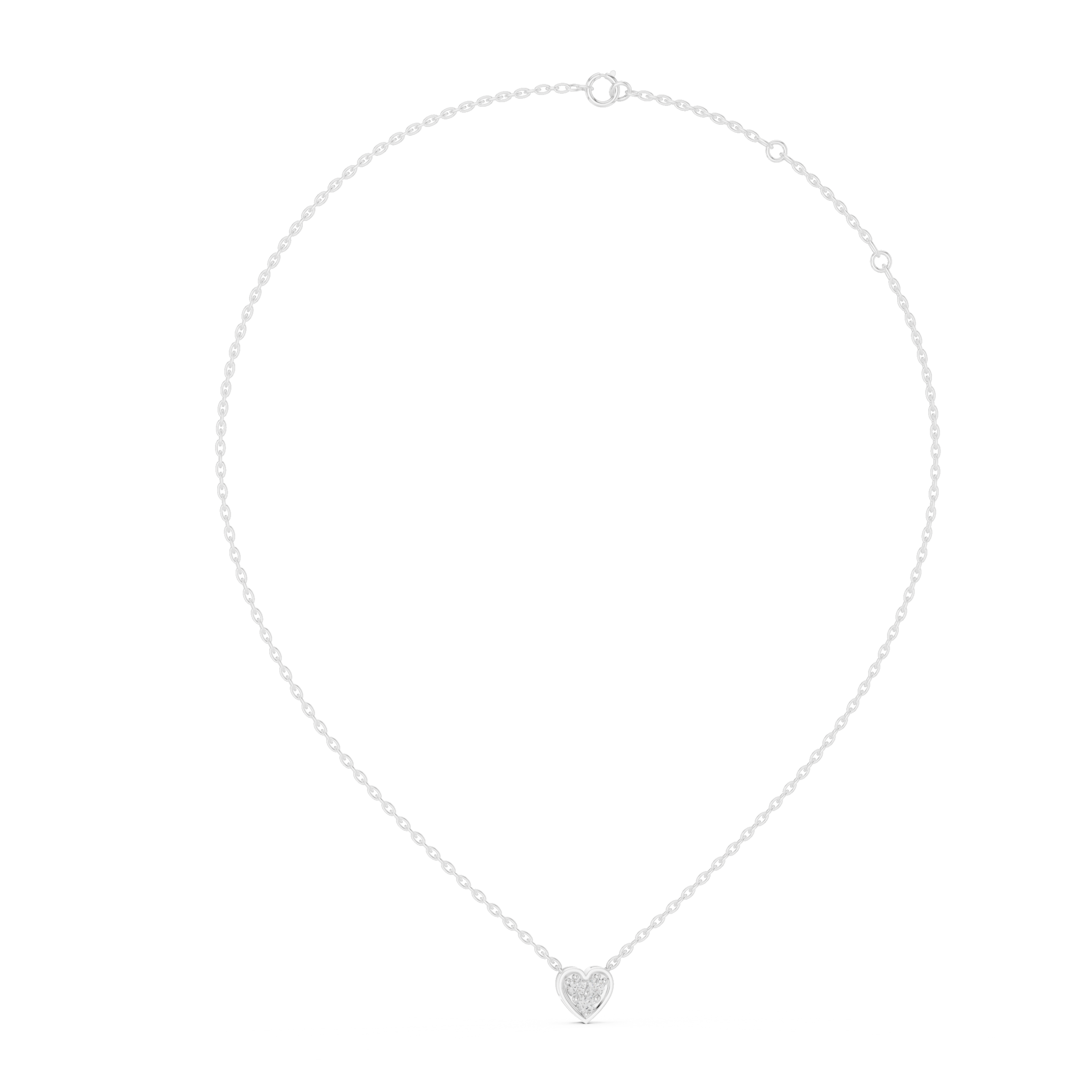 Trinity Heart Diamond Pendant - Image 9