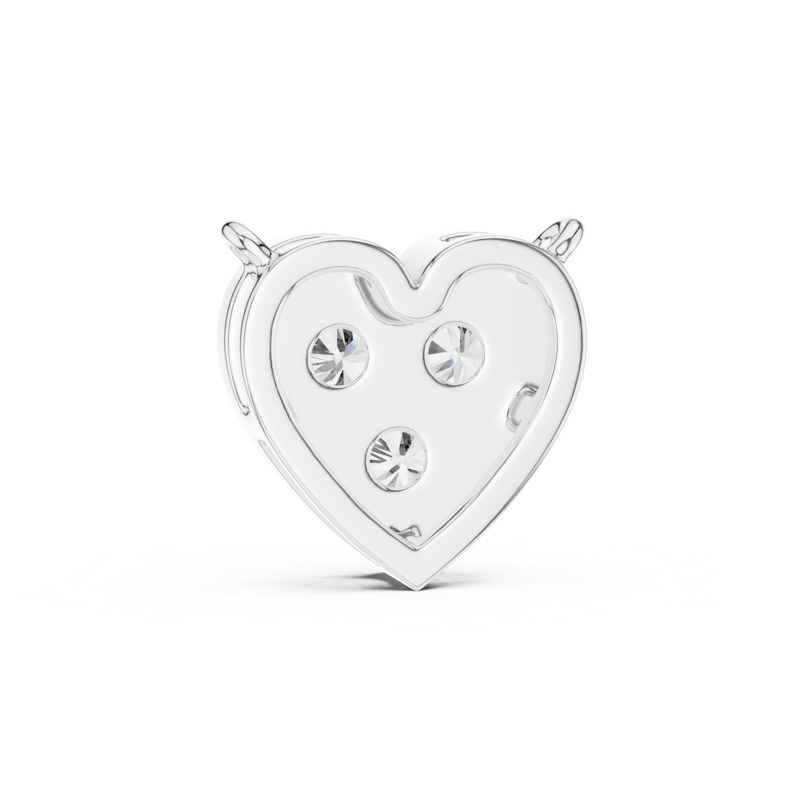 Trinity Heart Diamond Pendant - Image 12