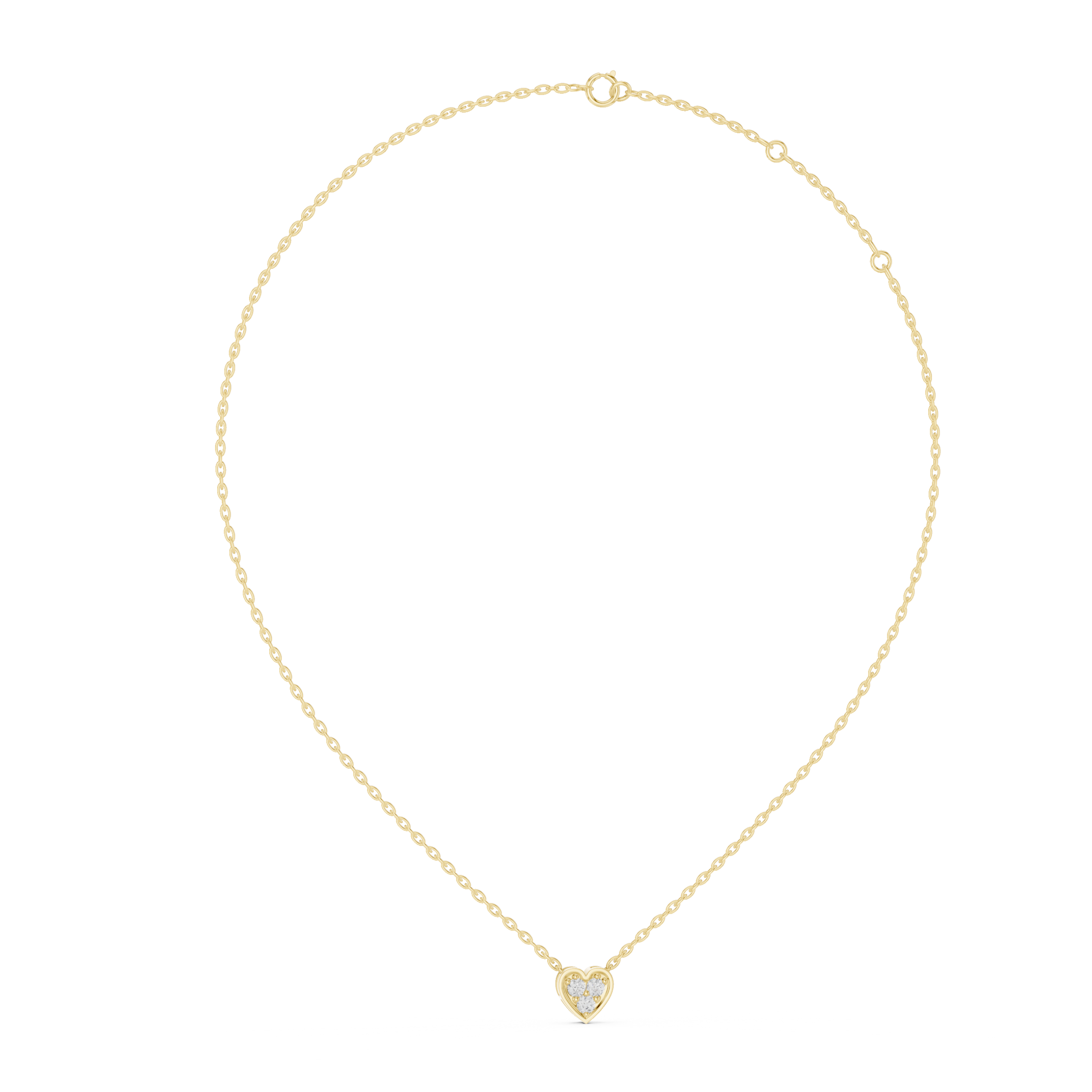 Trinity Heart Diamond Pendant