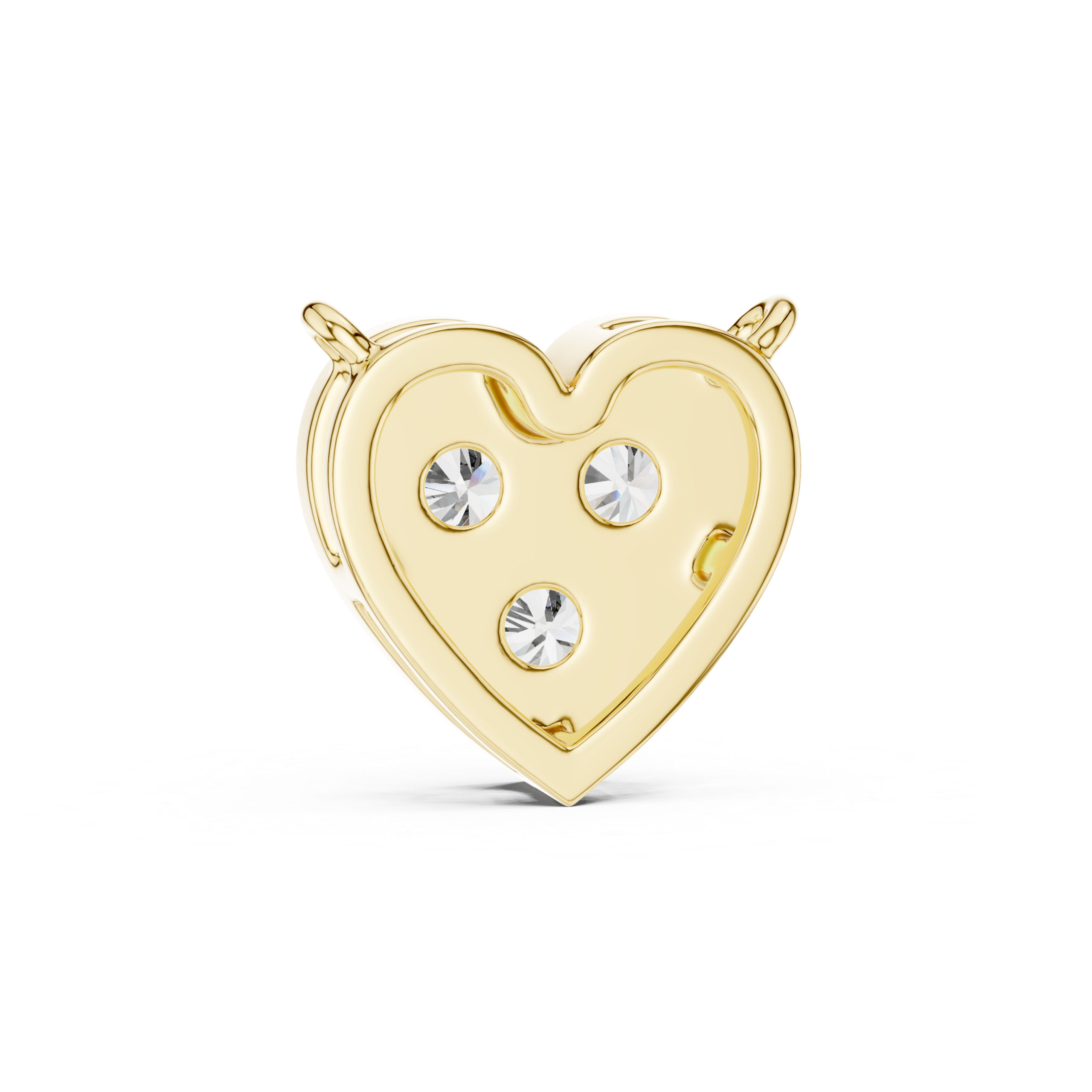Trinity Heart Diamond Pendant - Image 4