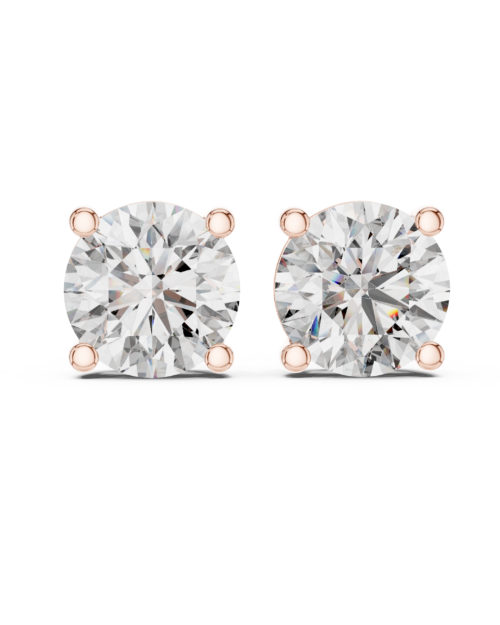 Celestial Solitaire Stud Earrings Design