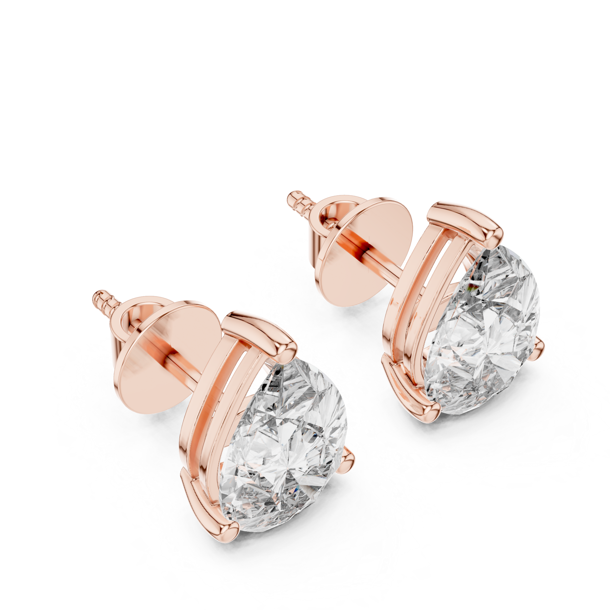 Pear Royale Stud Earrings Design - Image 3