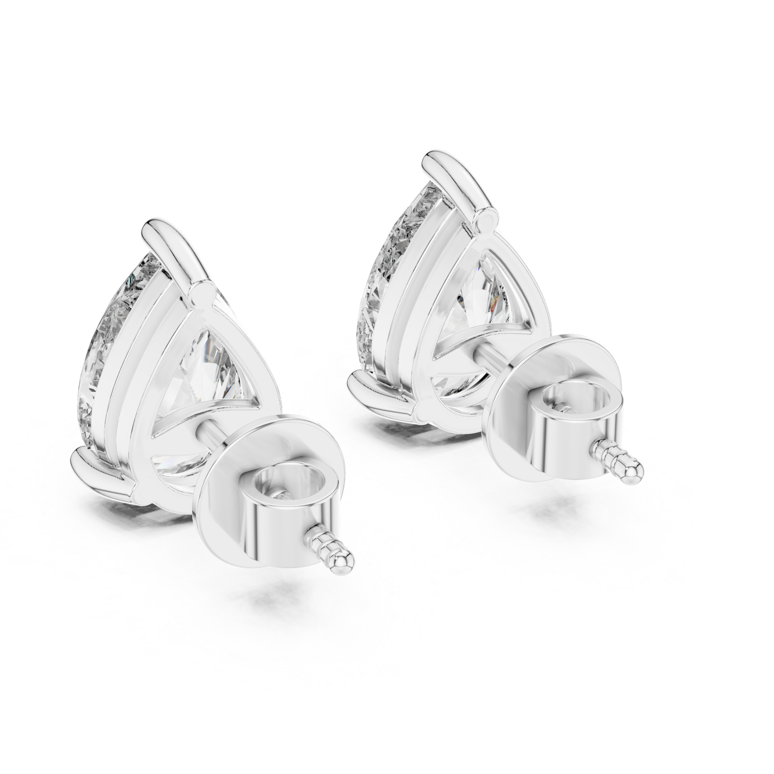 Pear Royale Stud Earrings Design - Image 4