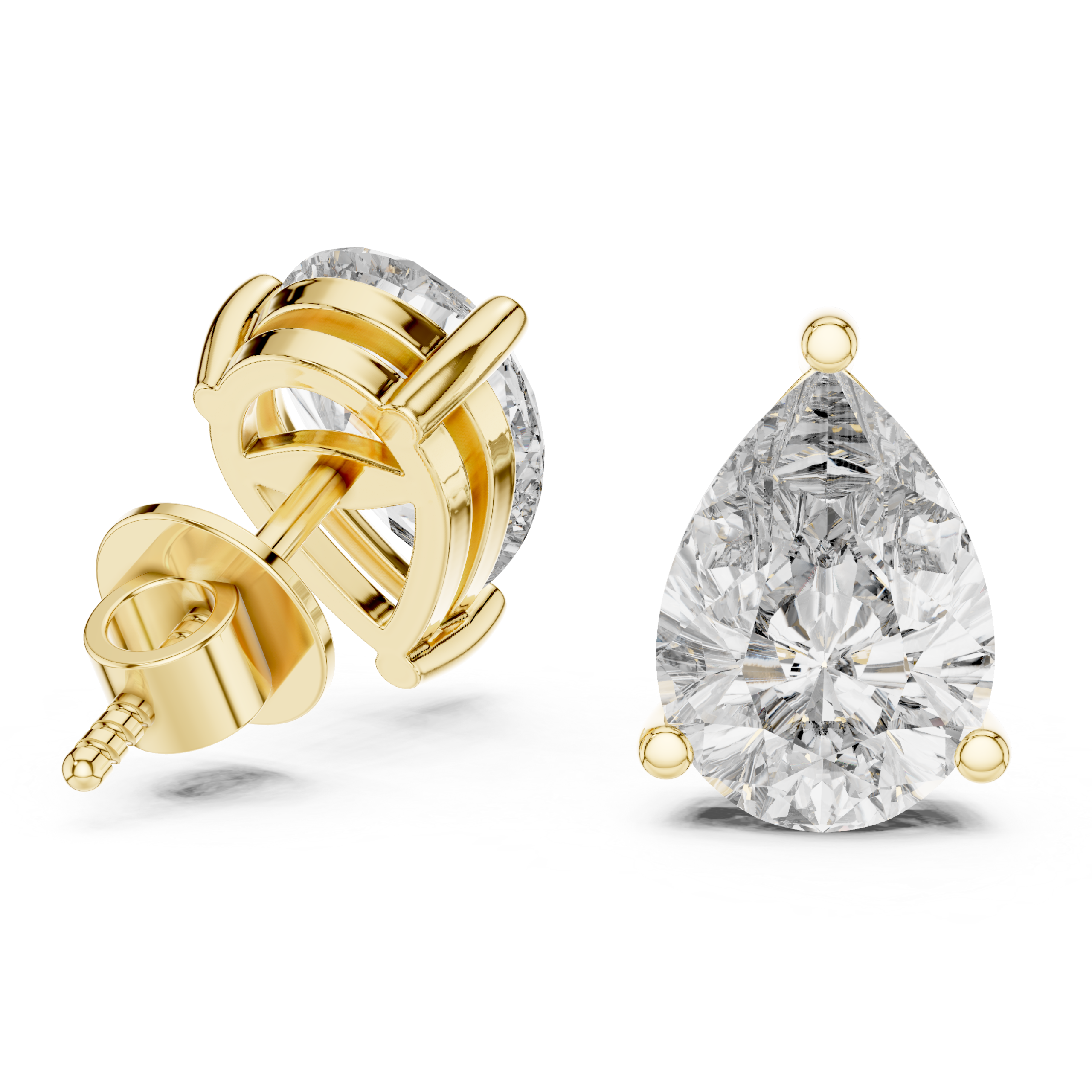Pear Royale Stud Earrings Design - Image 6
