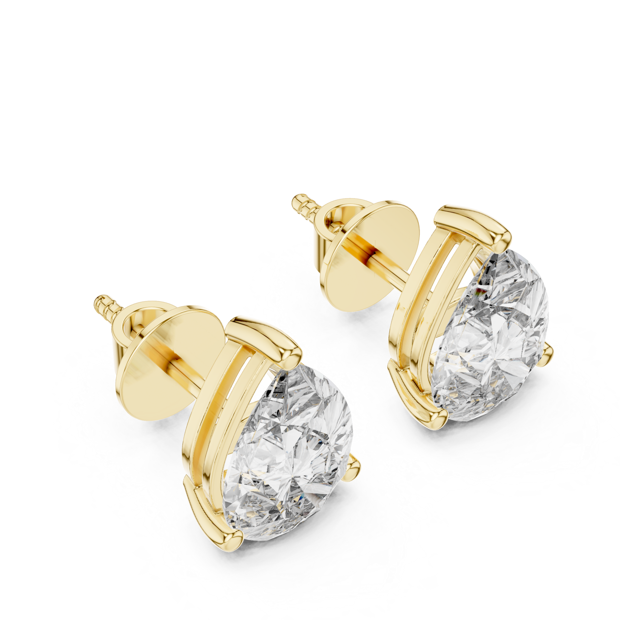 Pear Royale Stud Earrings Design - Image 7