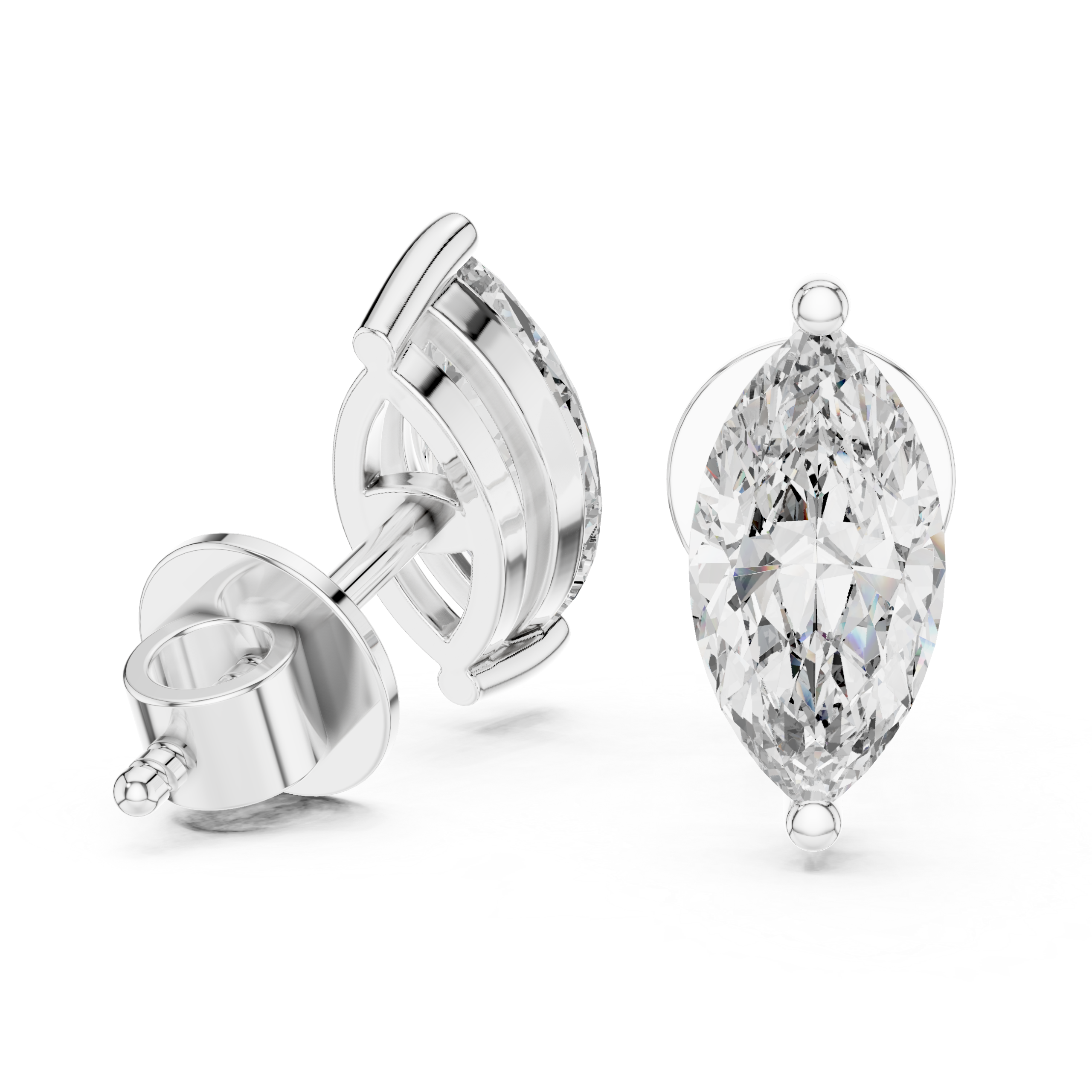 Marquise Elegance Stud Earrings Design - Image 5