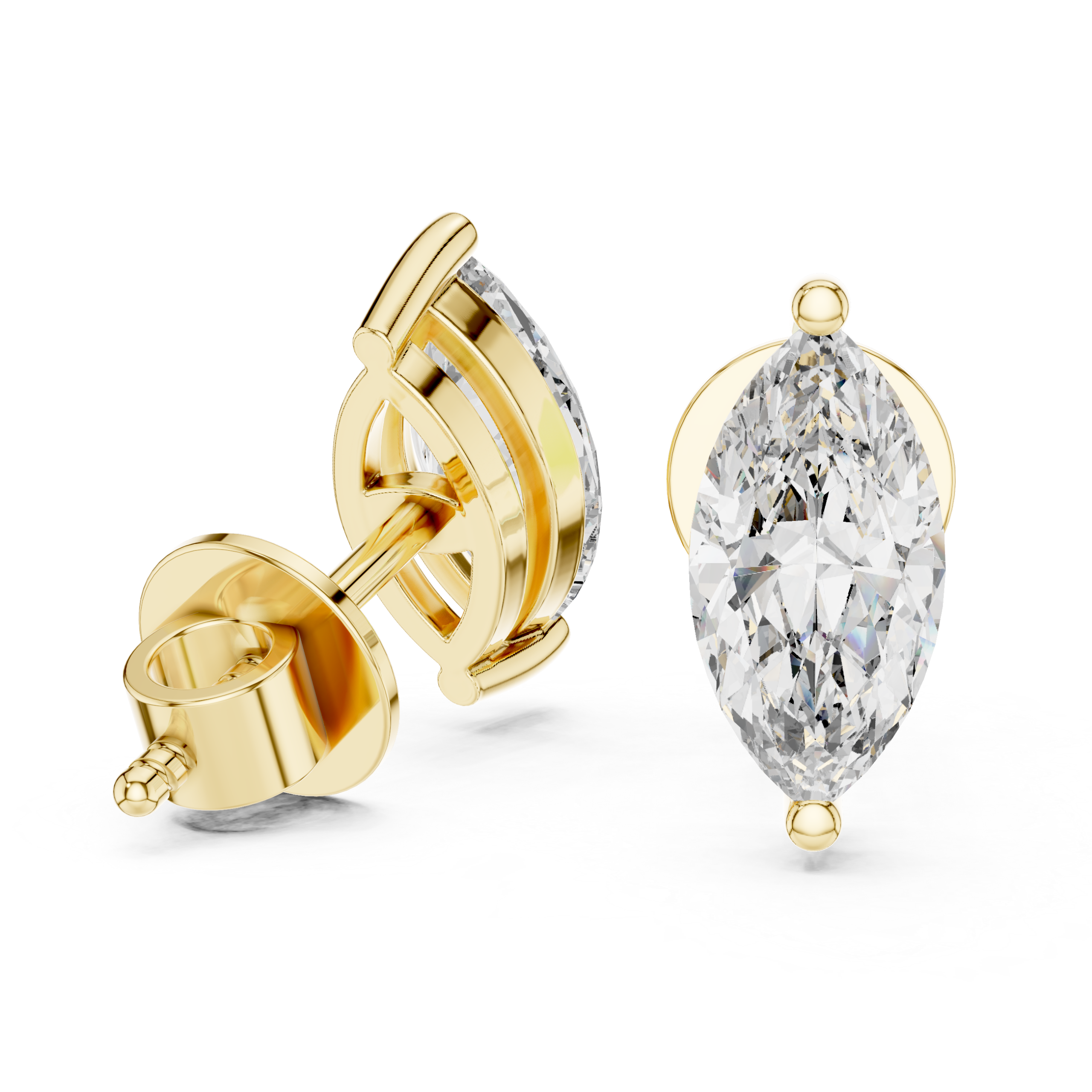 Marquise Elegance Stud Earrings Design - Image 9