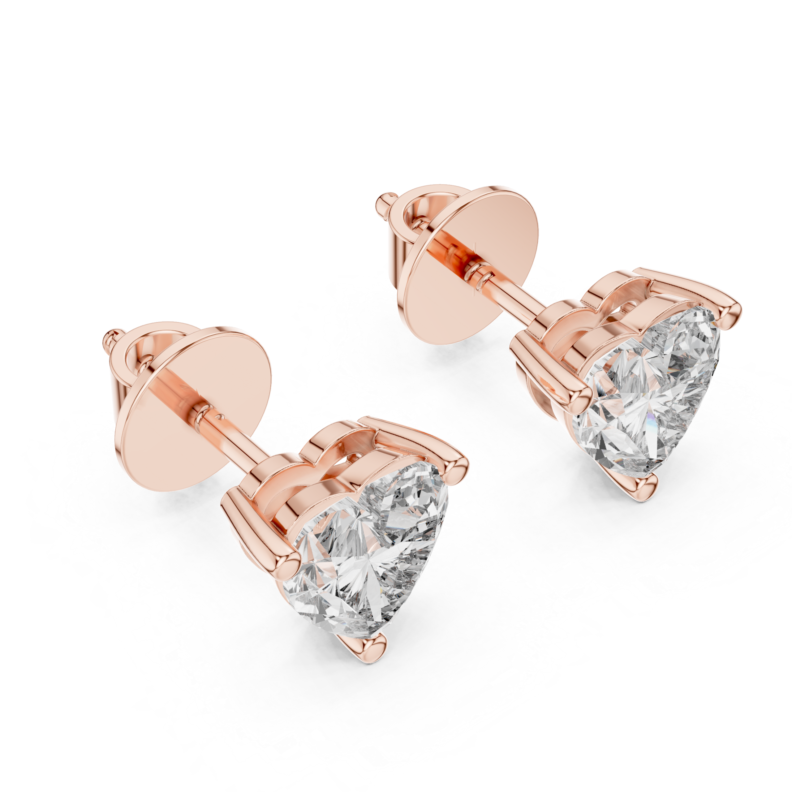 HeartGlow Stud Earrings Design - Image 2