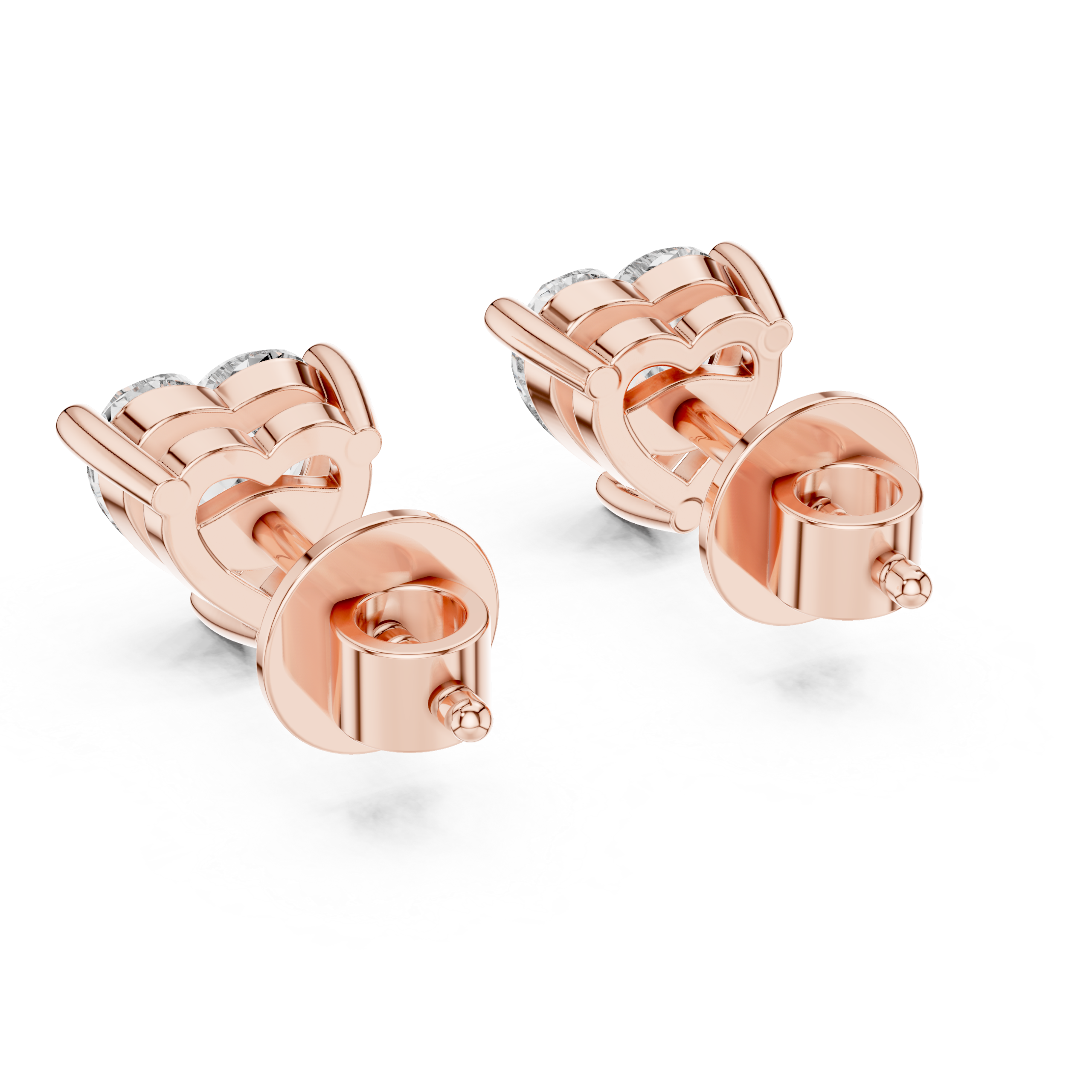 HeartGlow Stud Earrings Design - Image 3