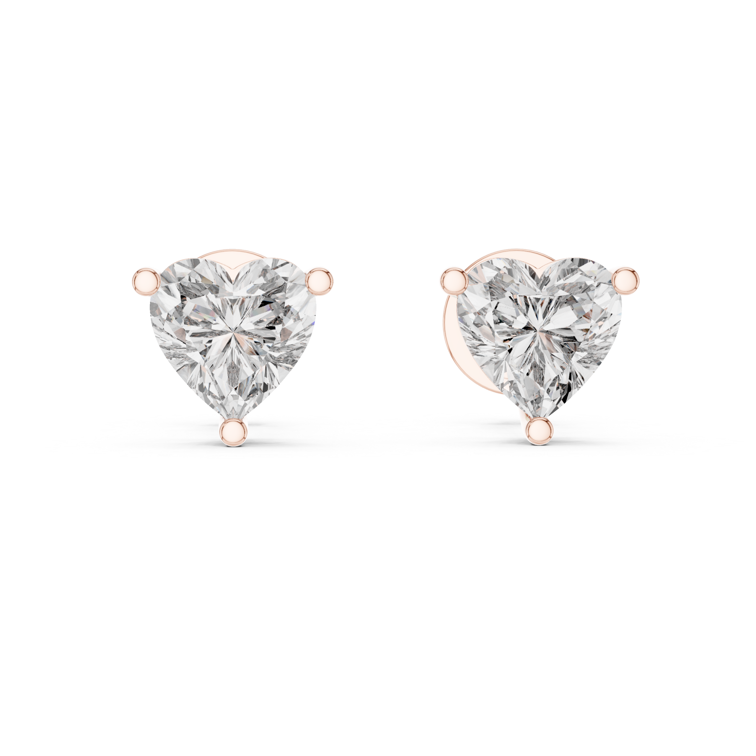 HeartGlow Stud Earrings Design - Image 4