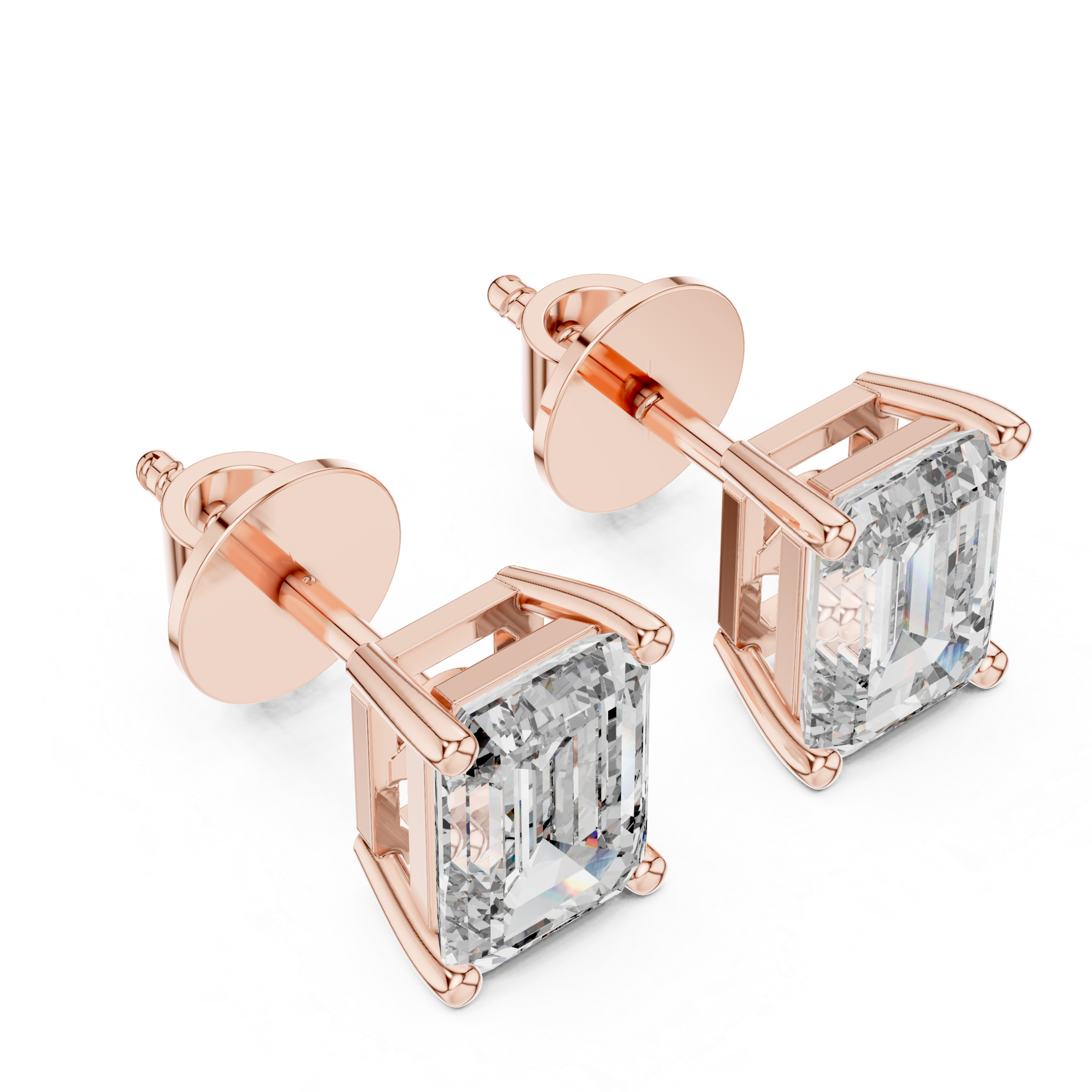 Regal Prism Stud Earrings Design - Image 2