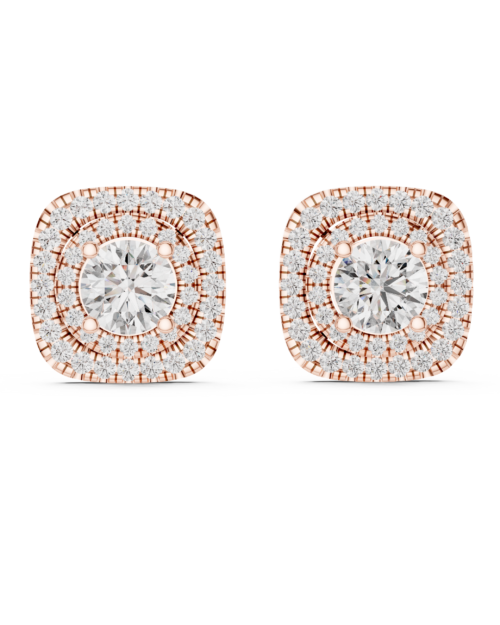 Royal Halo Stud Earrings Design