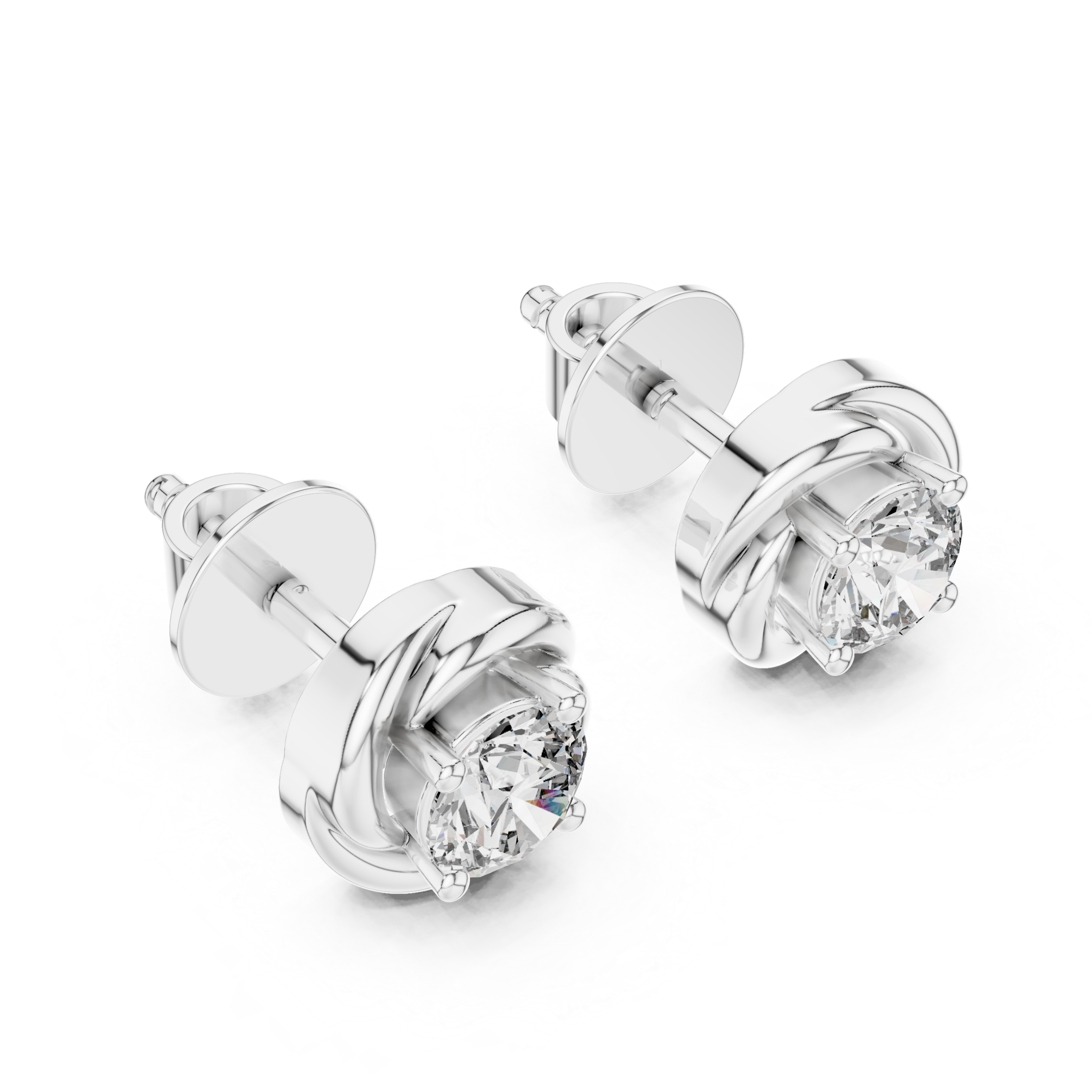 Eternal Swirl Stud Earrings Design - Image 5