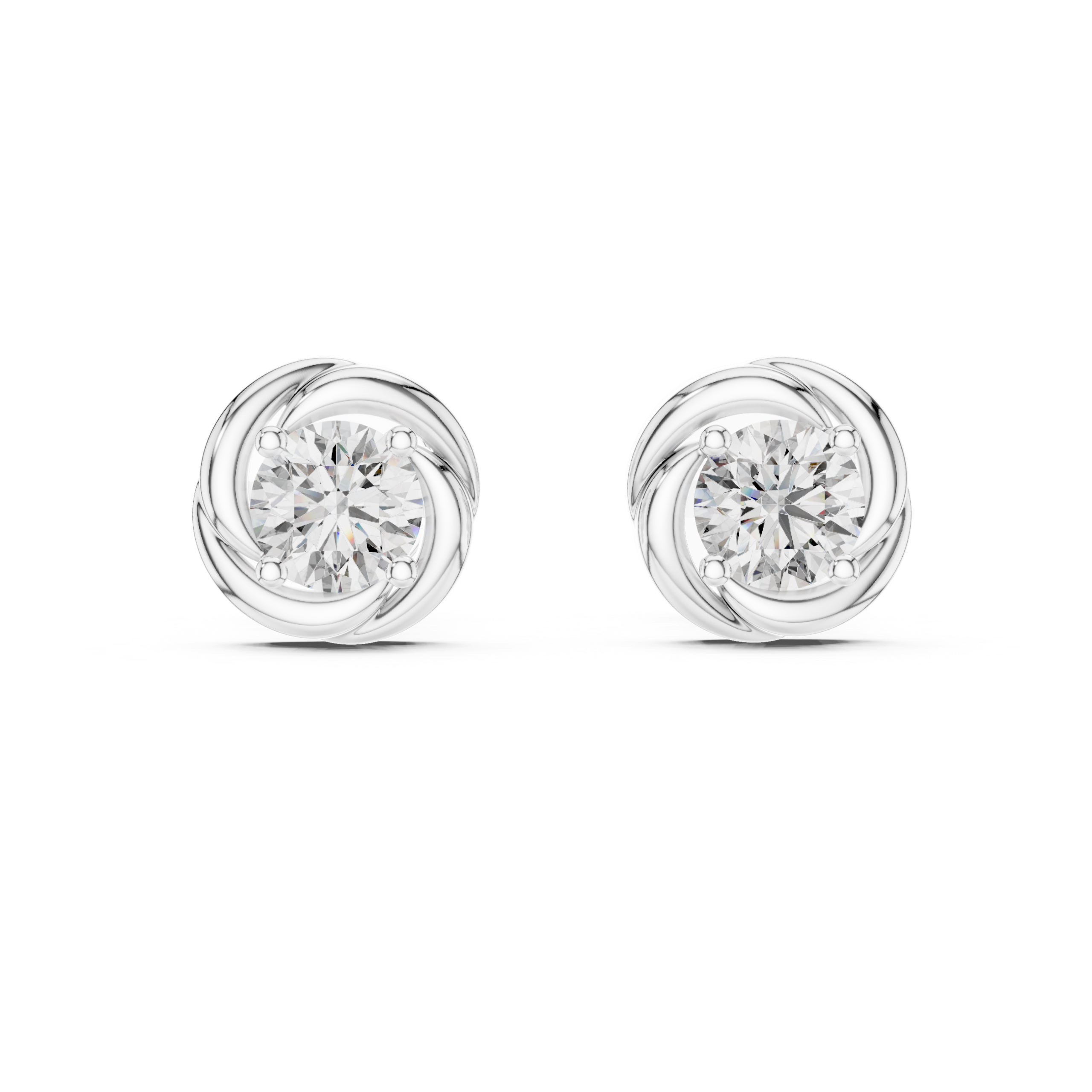 Eternal Swirl Stud Earrings Design - Image 4