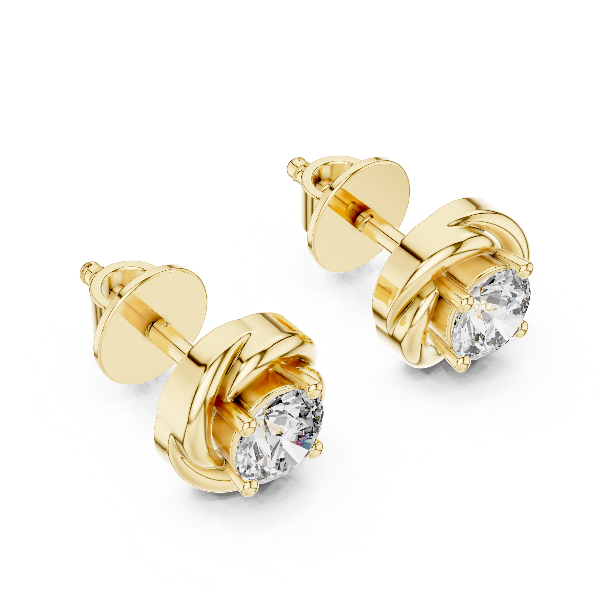 Eternal Swirl Stud Earrings Design - Image 9