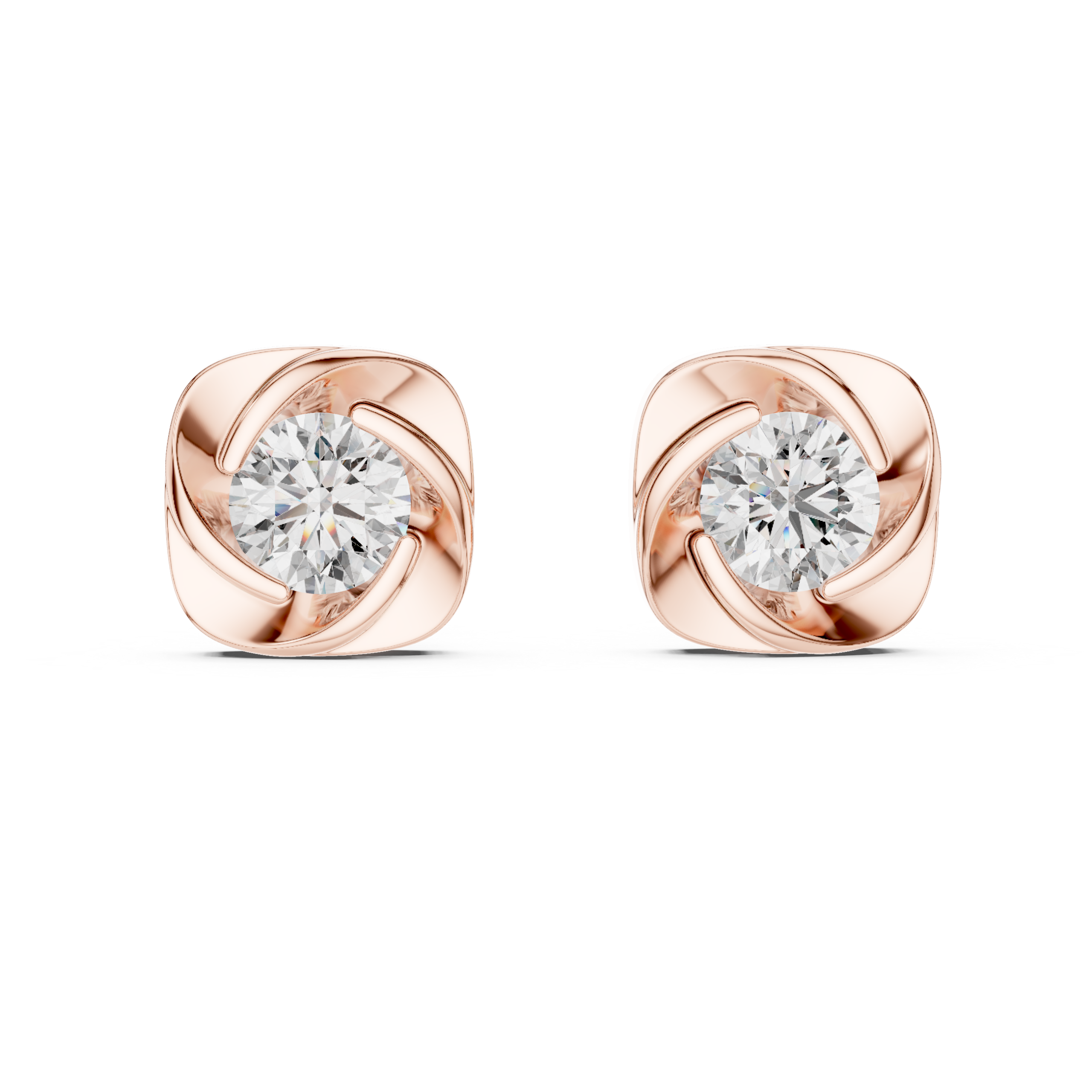 Infinity Bloom Stud Earrings Design - Image 4