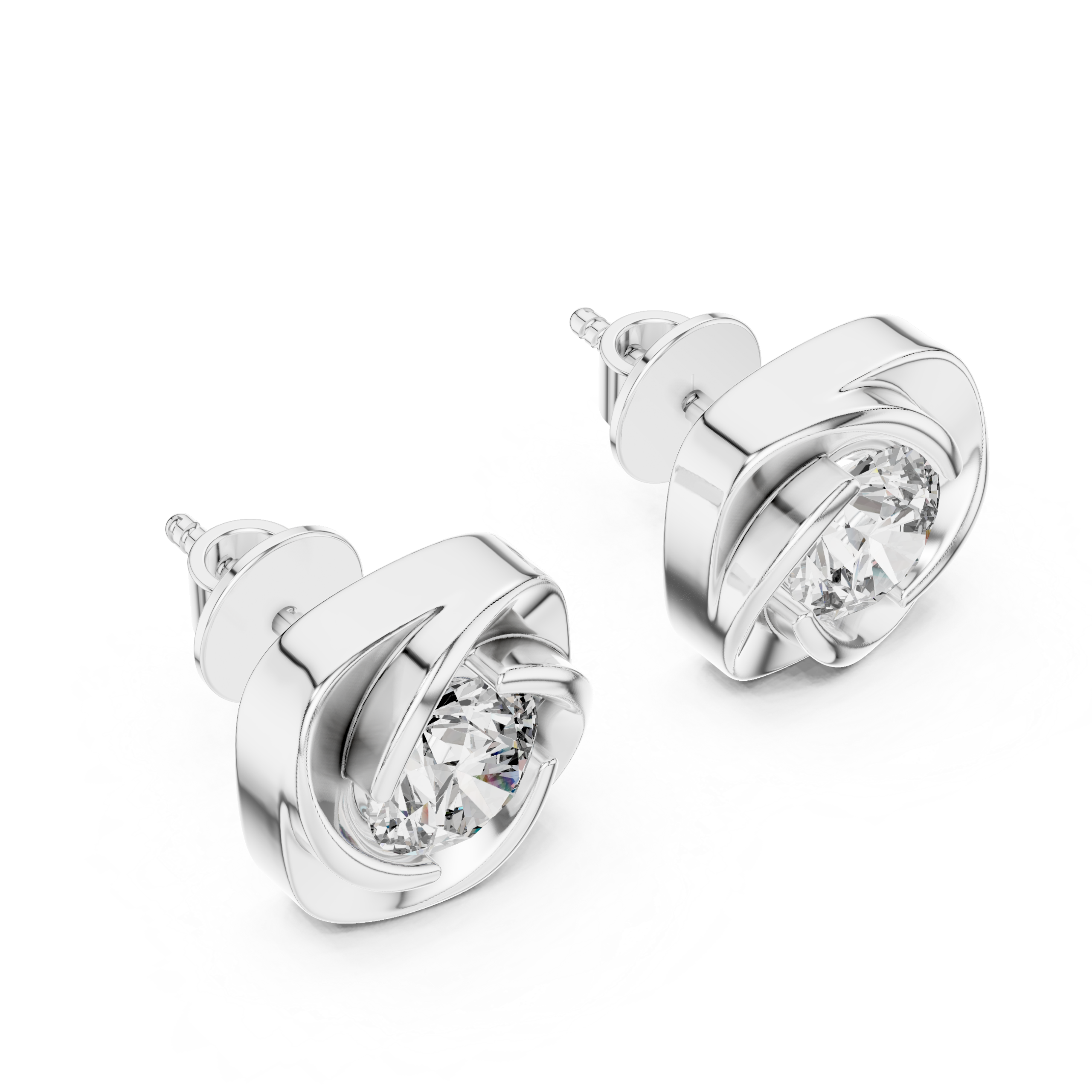 Infinity Bloom Stud Earrings Design - Image 6