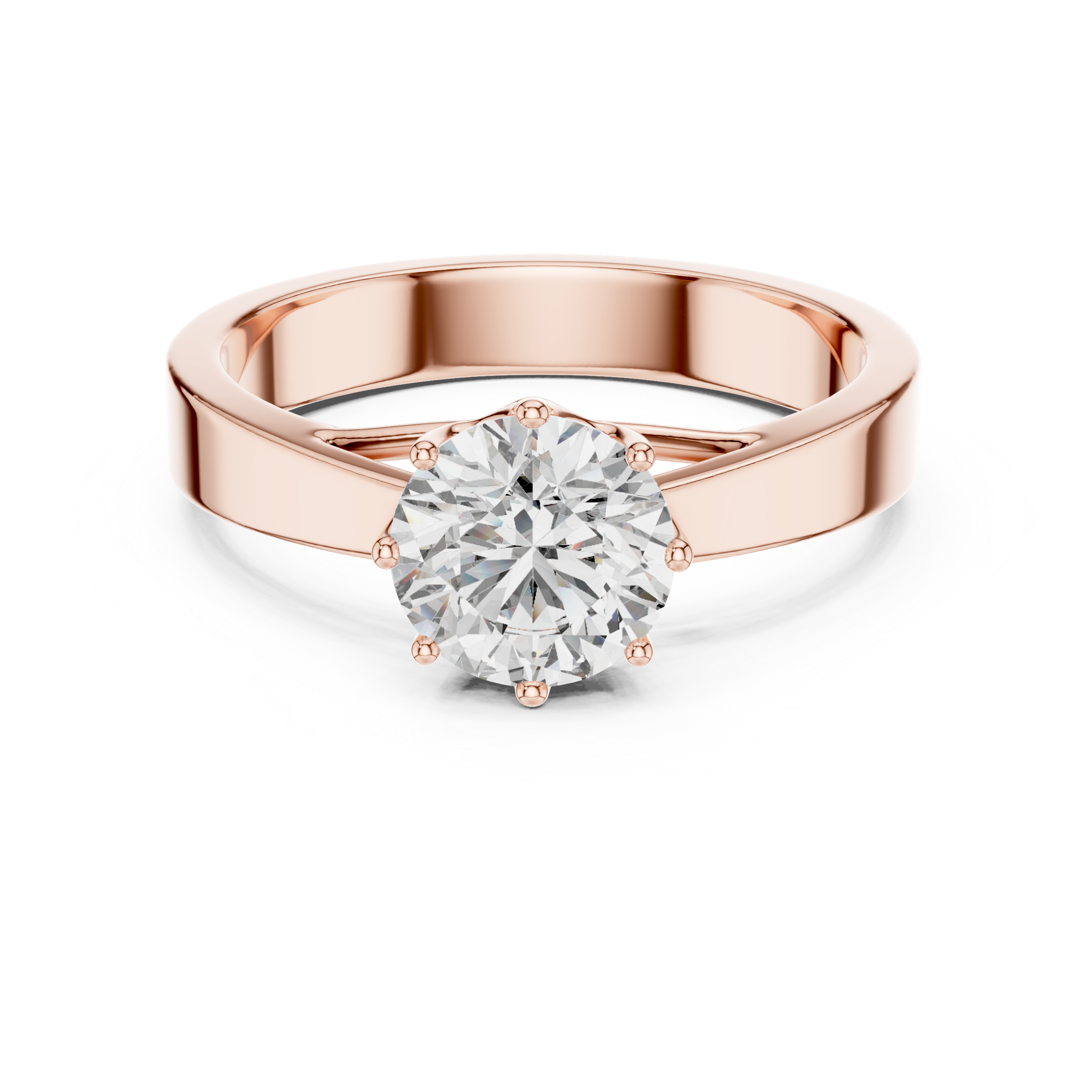 Classic Solitaire Diamond Ring Design - Image 4