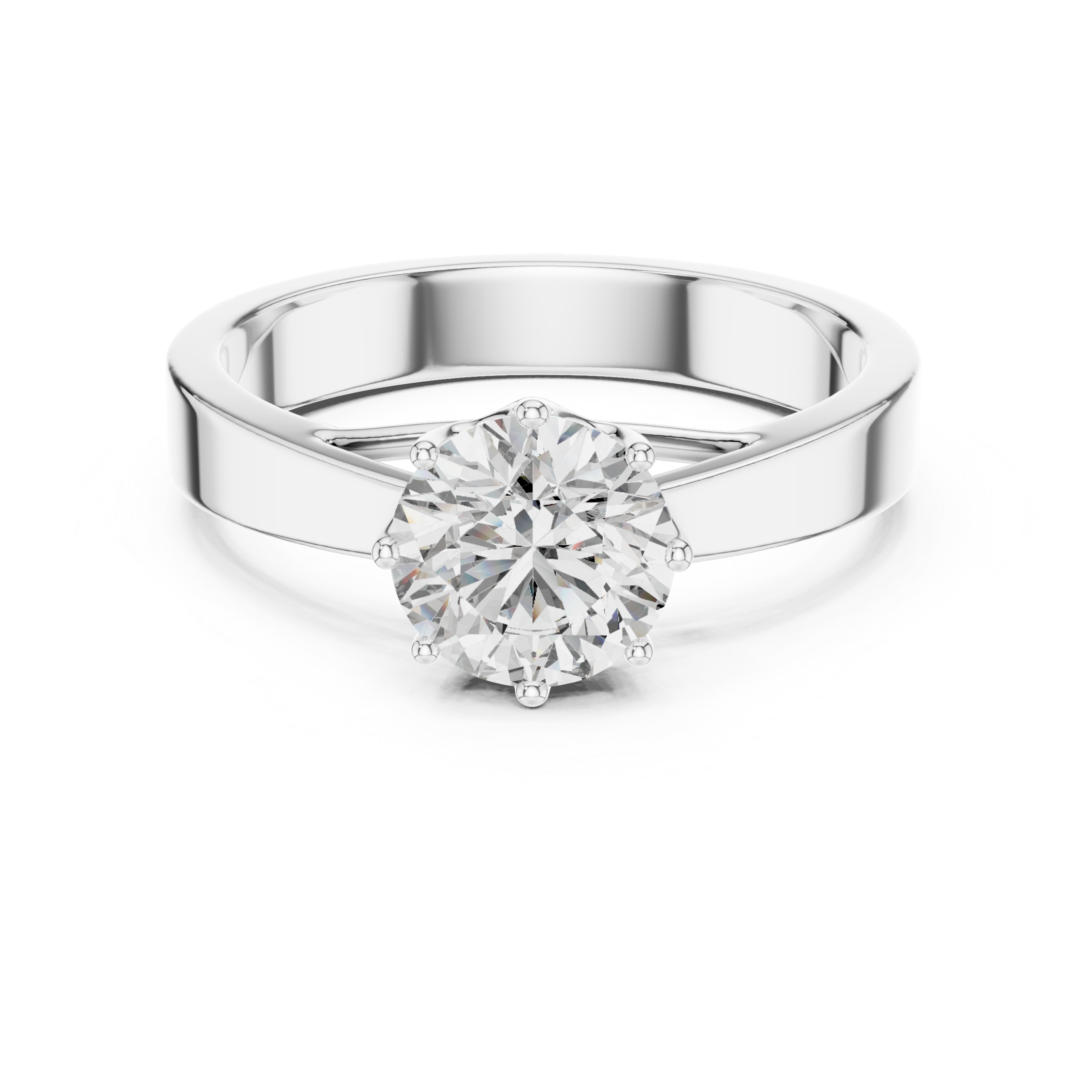 Classic Solitaire Diamond Ring Design - Image 8