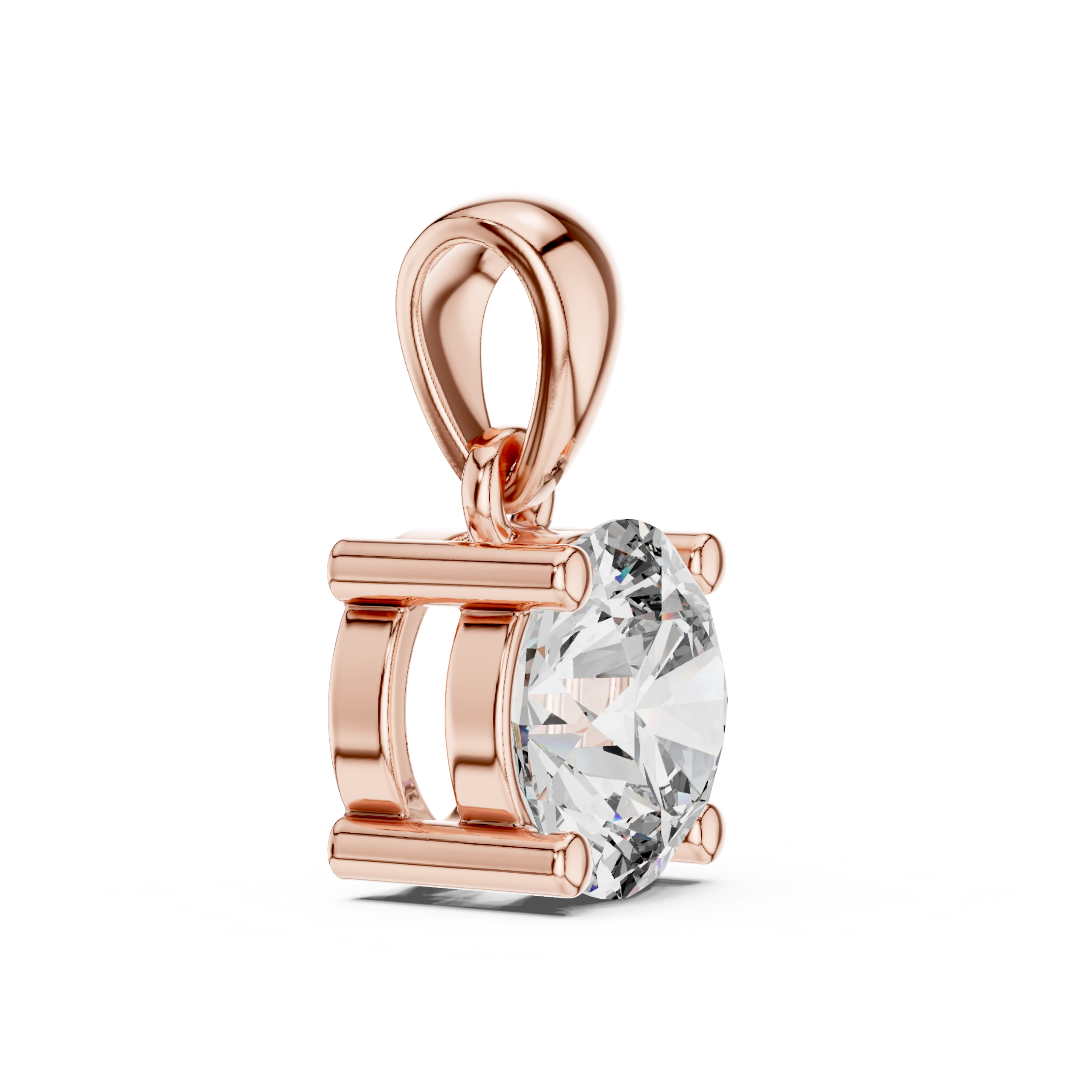 Classic Solitaire Diamond Pendant - Image 7
