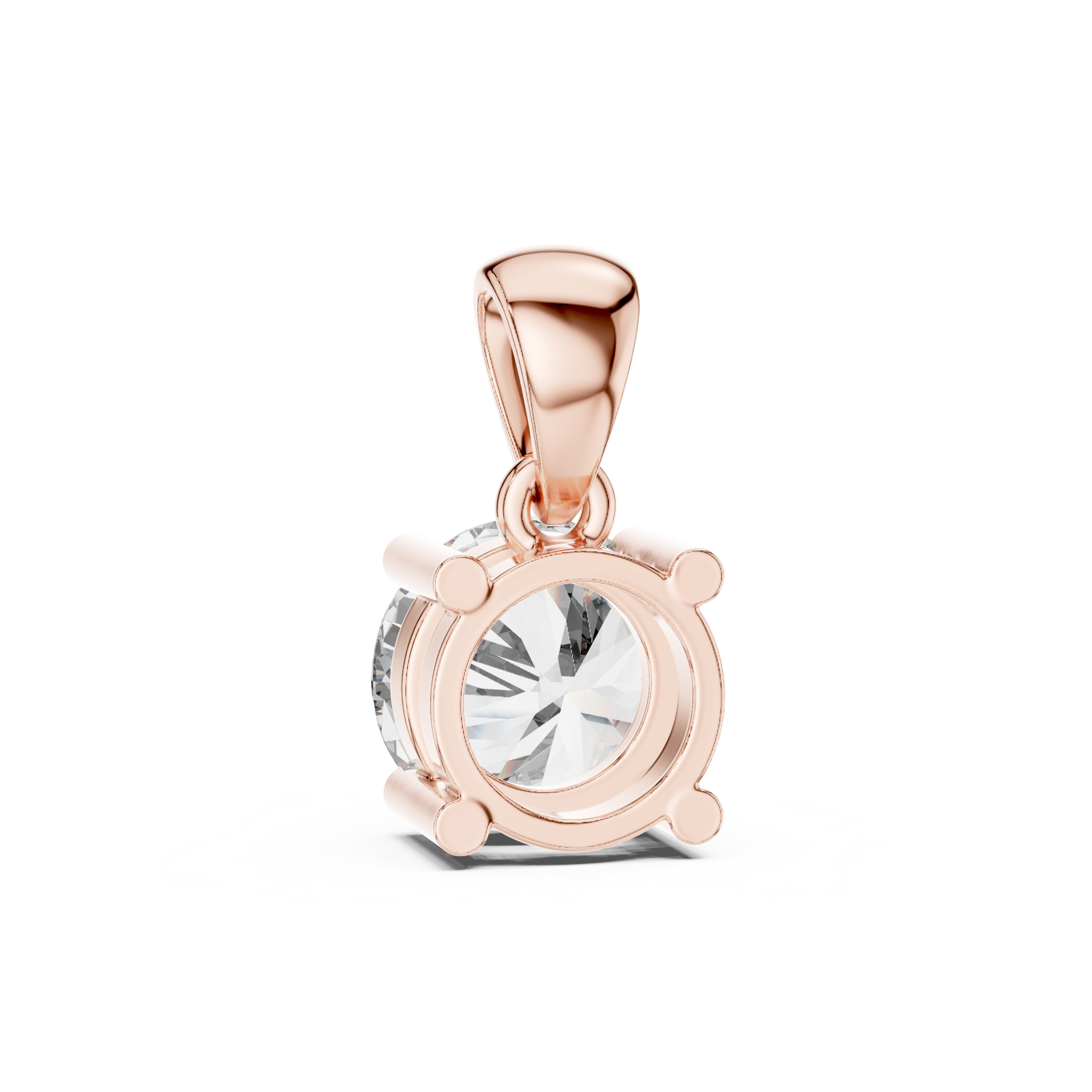 Classic Solitaire Diamond Pendant - Image 8