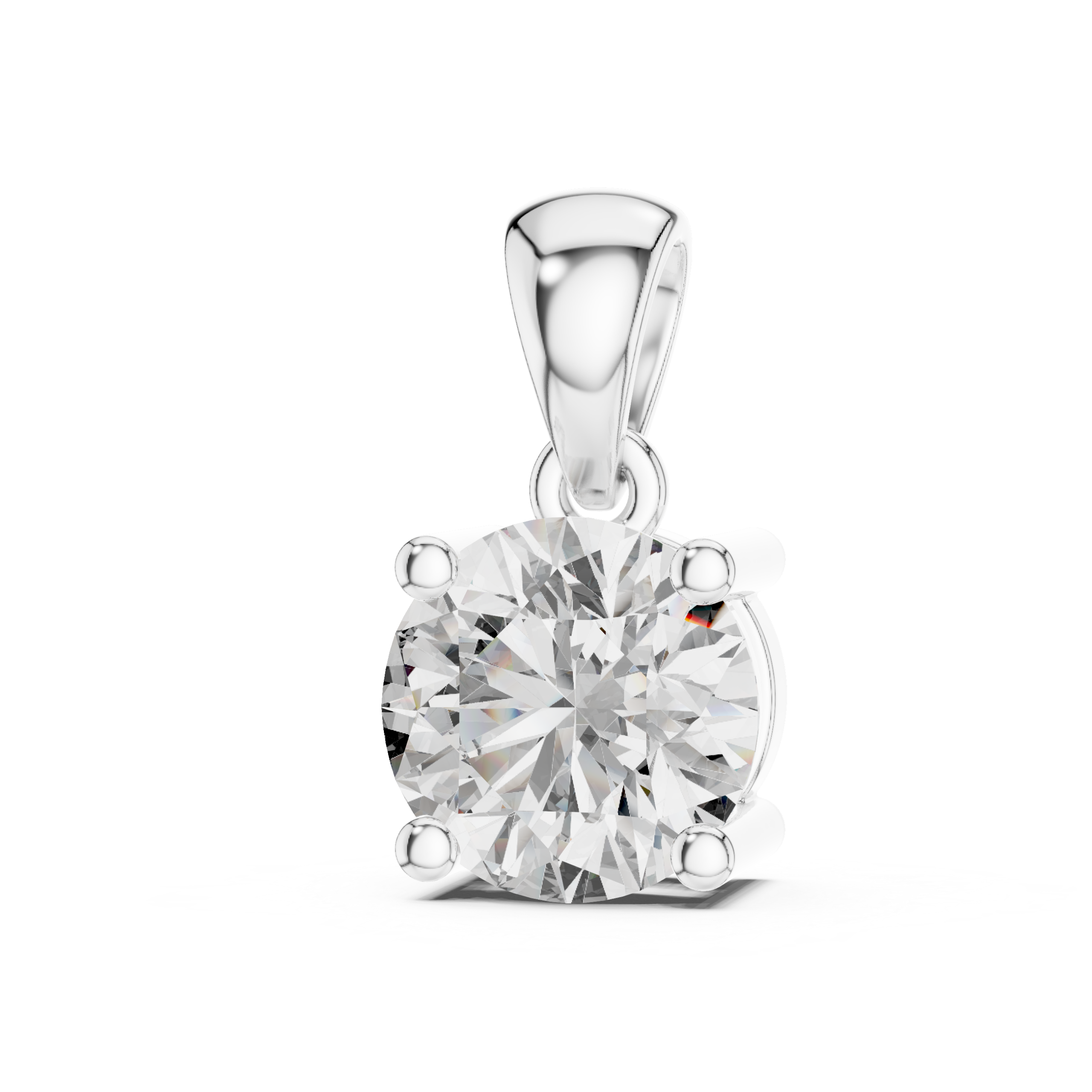 Classic Solitaire Diamond Pendant - Image 10