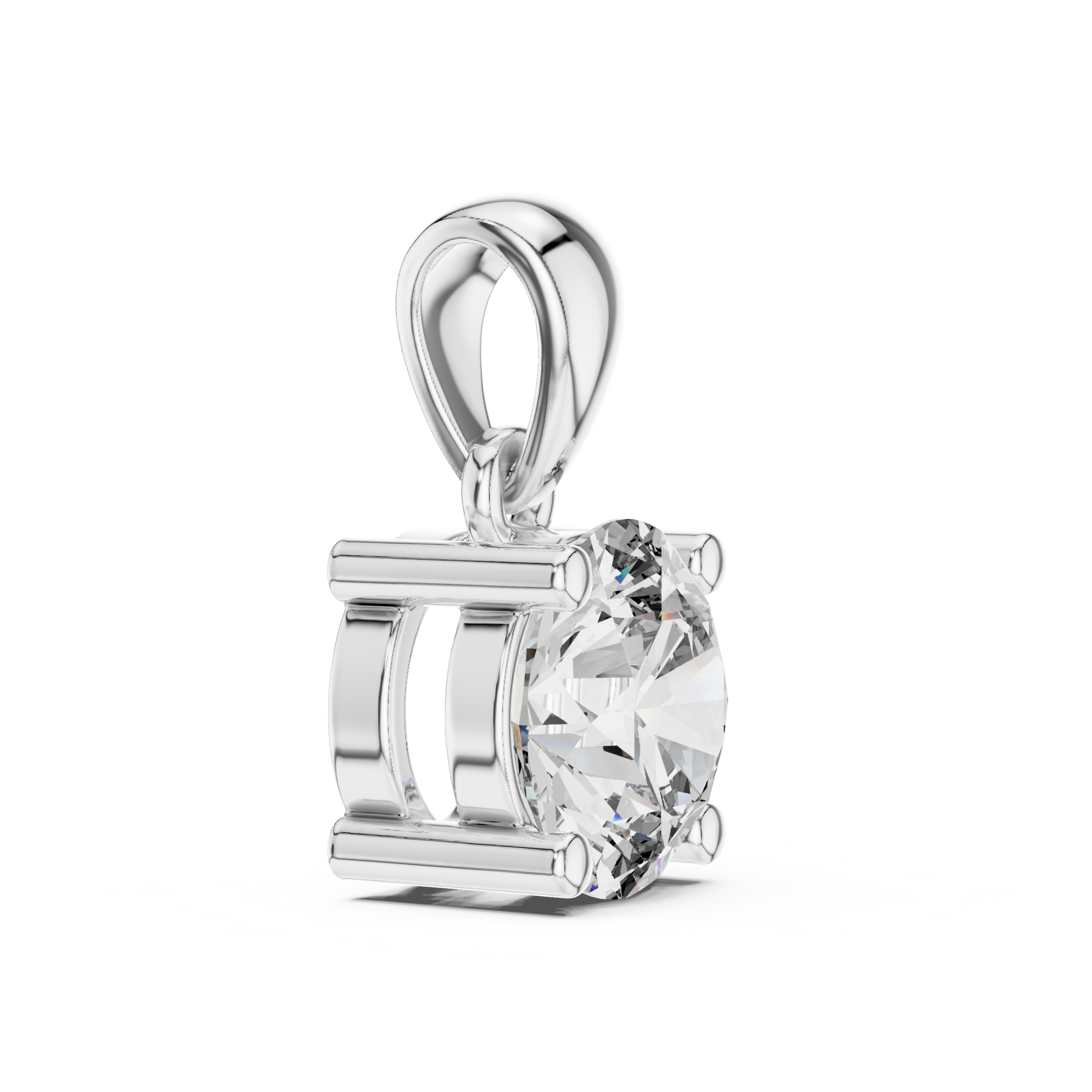 Classic Solitaire Diamond Pendant - Image 11