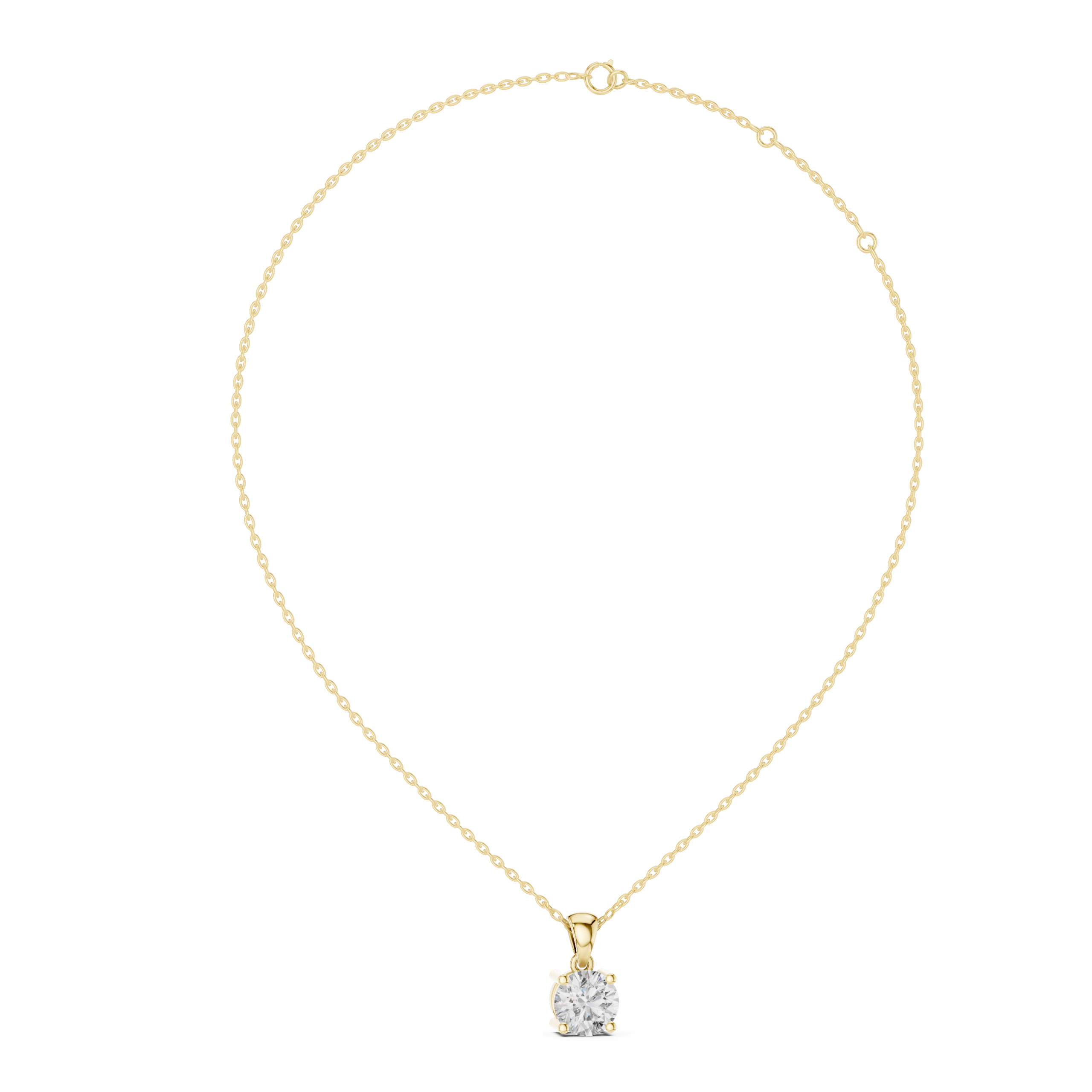 Classic Solitaire Diamond Pendant