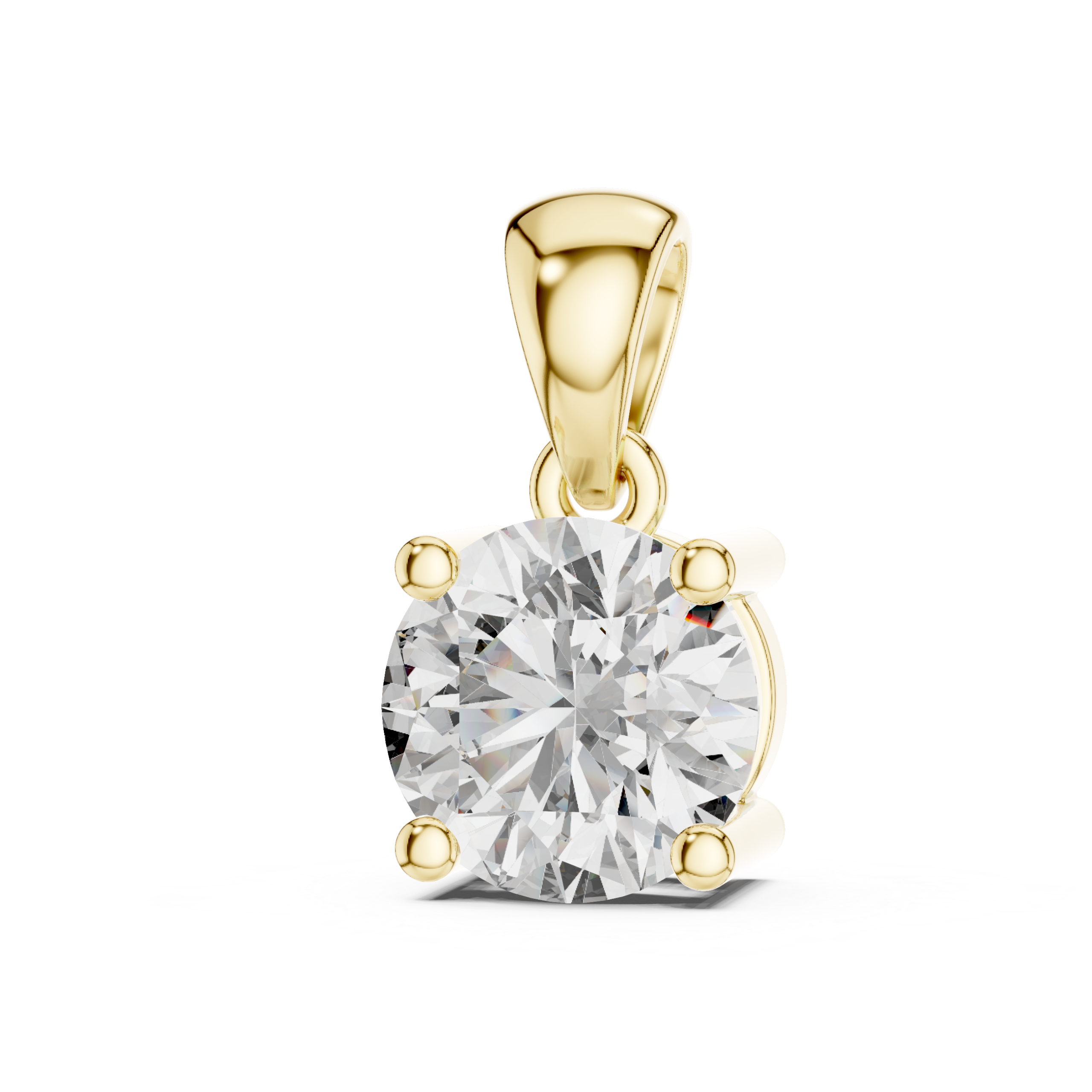 Classic Solitaire Diamond Pendant - Image 2
