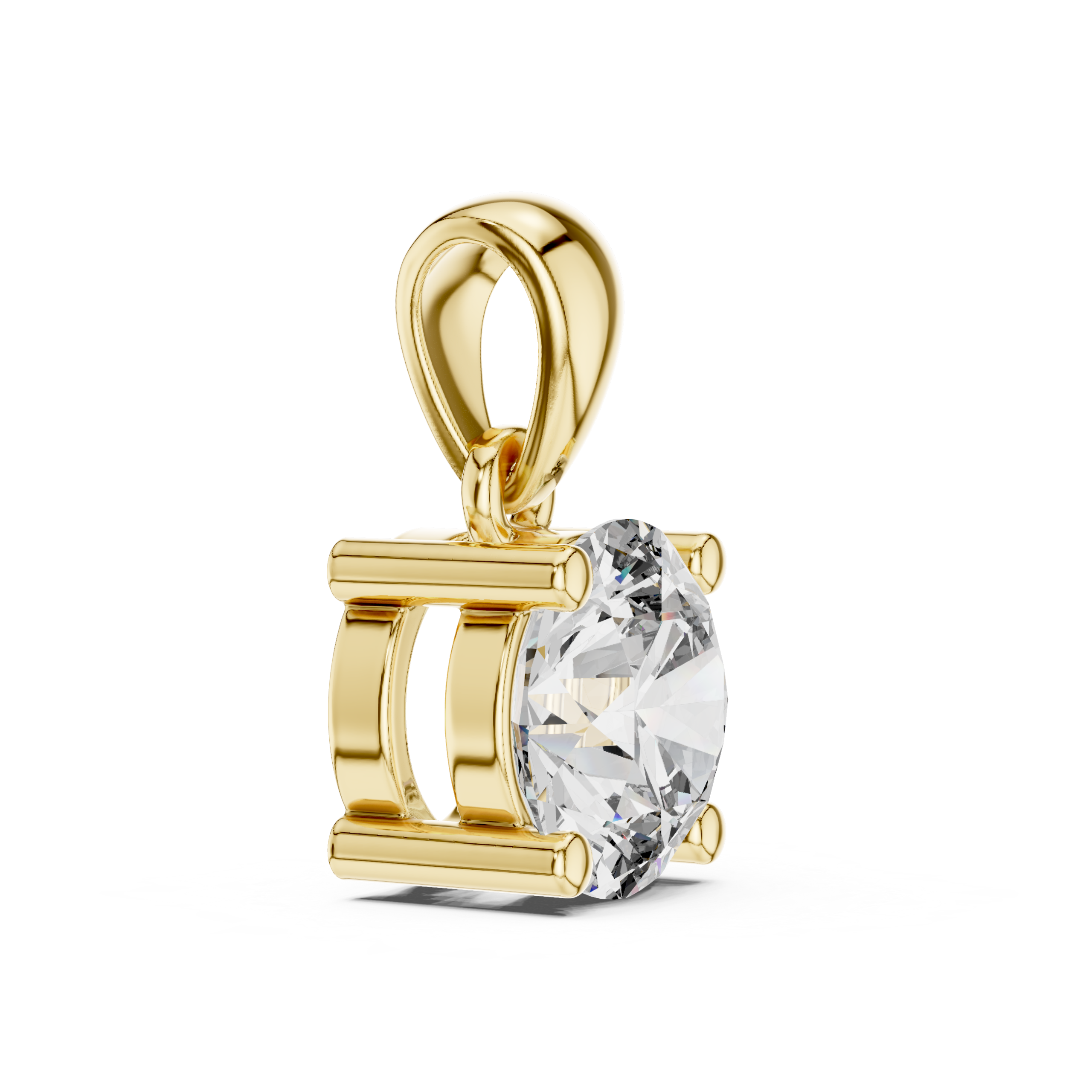 Classic Solitaire Diamond Pendant - Image 3