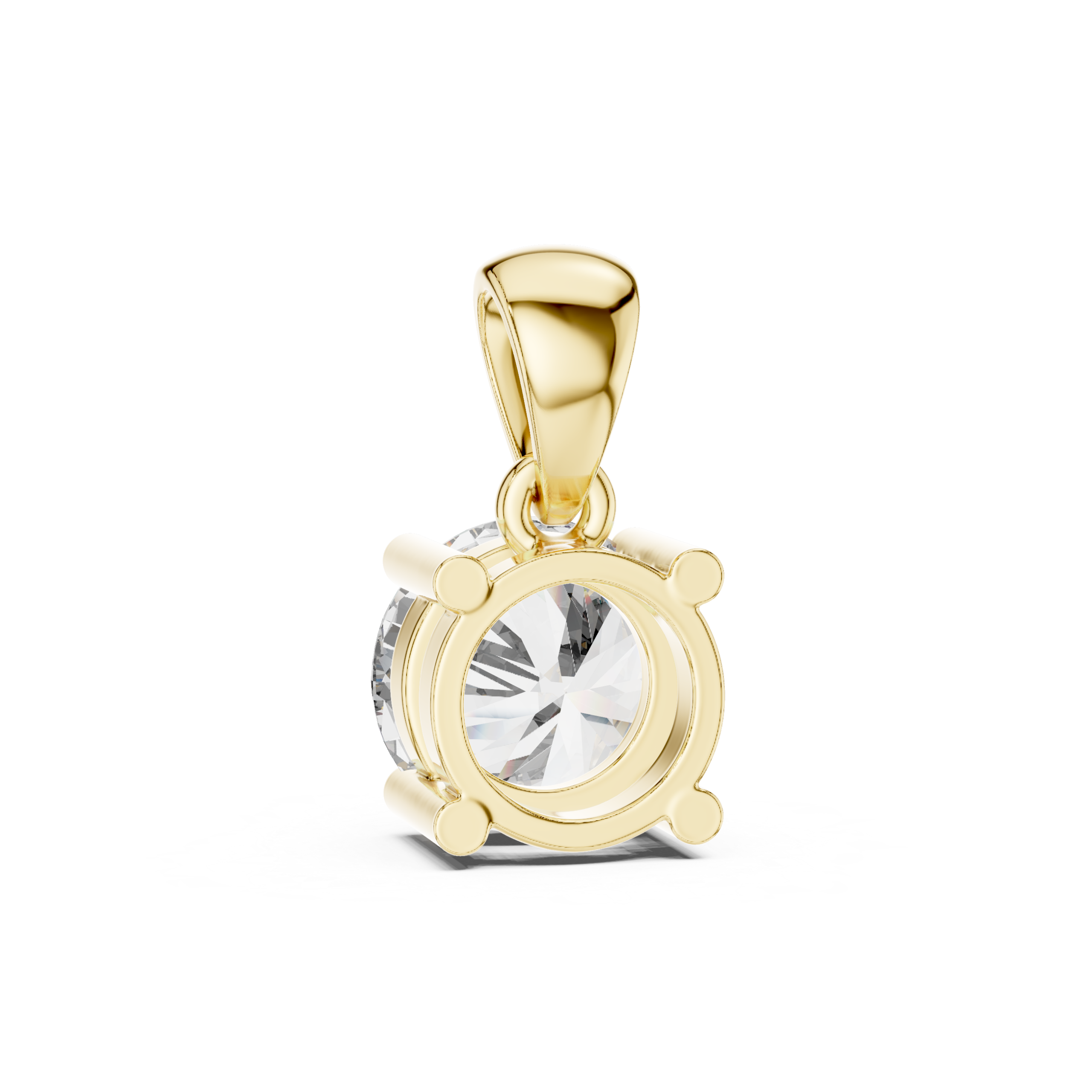 Classic Solitaire Diamond Pendant - Image 4