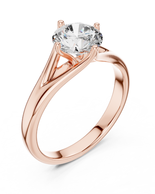 Elegant V Split Ring Design
